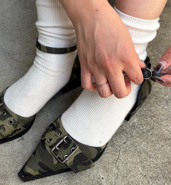  「【HiNT】ベルトストラップミュールパンプス」|パンプス|