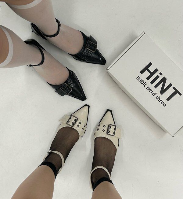  「【HiNT】ベルトストラップミュールパンプス」|パンプス|