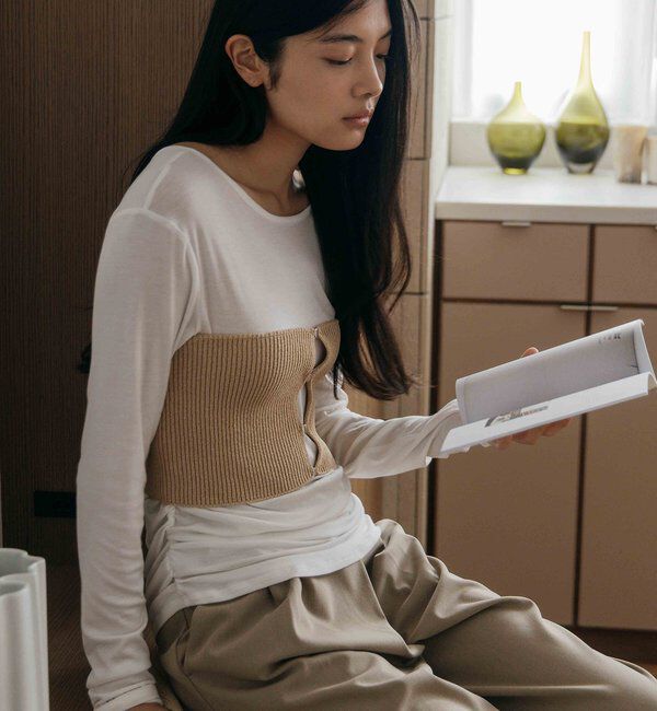  「〈NUE〉ホックニットビスチェ」|ニット・セーター|