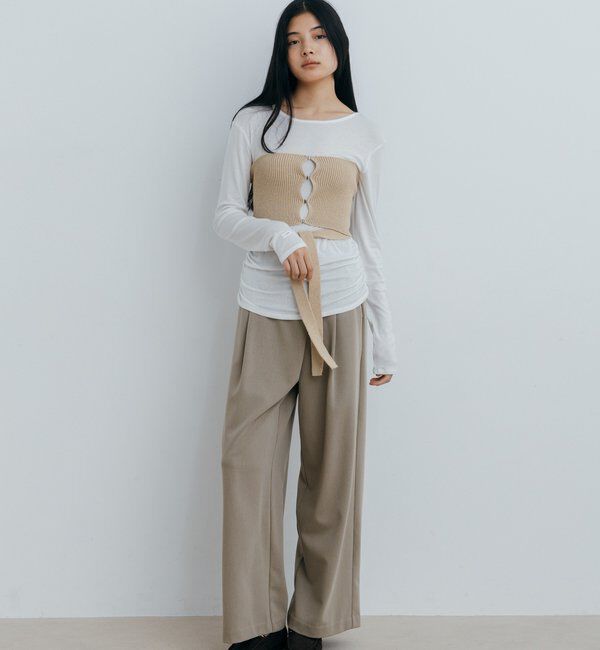  「〈NUE〉ホックニットビスチェ」|ニット・セーター|