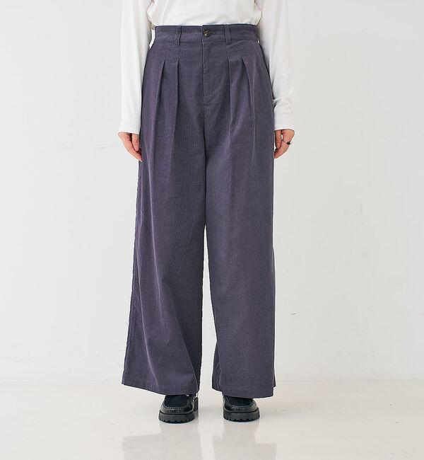 collex「コーデュロイWタックワイドパンツ」|その他|