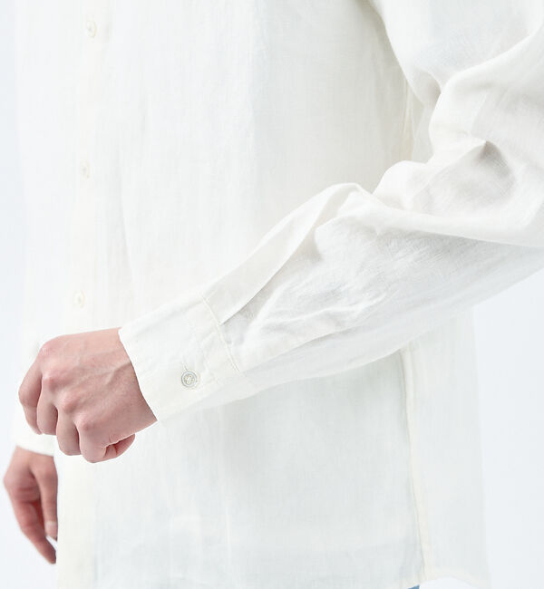 ABAHOUSE「【LUXE Linen Solaro】長袖 リネンシャツ」|シャツ・ブラウス|