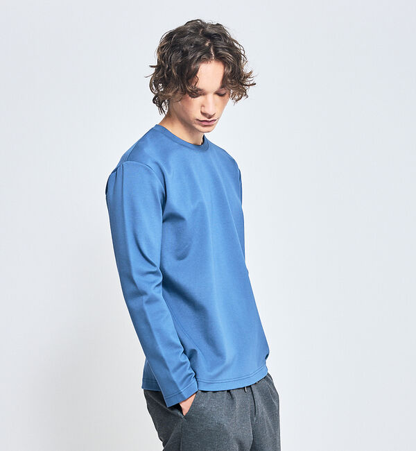 ABAHOUSE「Eco Vero ストレッチポンチ ロンT / クルーネック」|Tシャツ・カットソー|