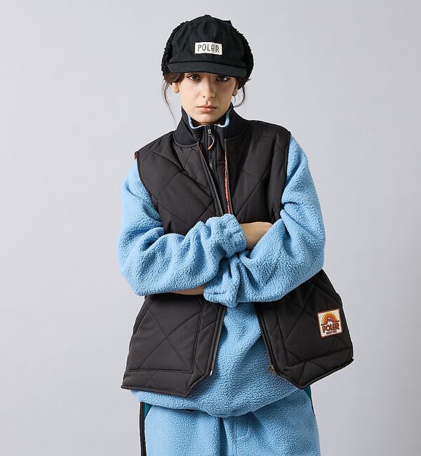 ABAHOUSE「【POLER/ポーラー】DIAMOND QUILTED VEST/キルティング/」|ダウンベスト・ベスト|