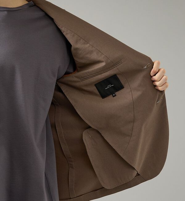 ABAHOUSE「【セットアップ対応】スーパーストレッチ リネンジャケット/ FLEX JACKE」|テーラードジャケット|