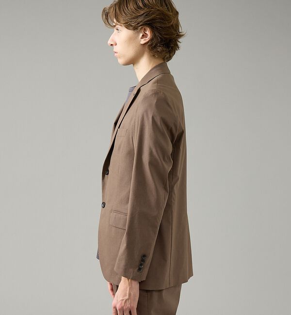 ABAHOUSE「【セットアップ対応】スーパーストレッチ リネンジャケット/ FLEX JACKE」|テーラードジャケット|