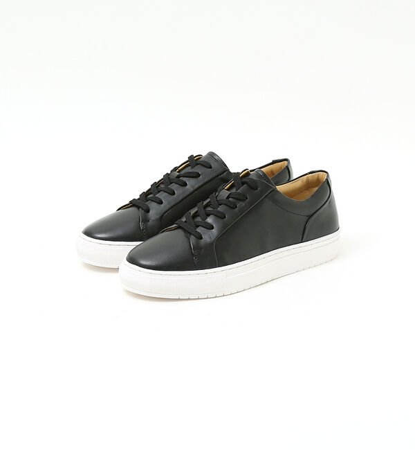 alfredoBANNISTER「【SHOO IN SHOE】究極のベーシック オールレザースニーカー」|スニーカー|ブラック系その他1