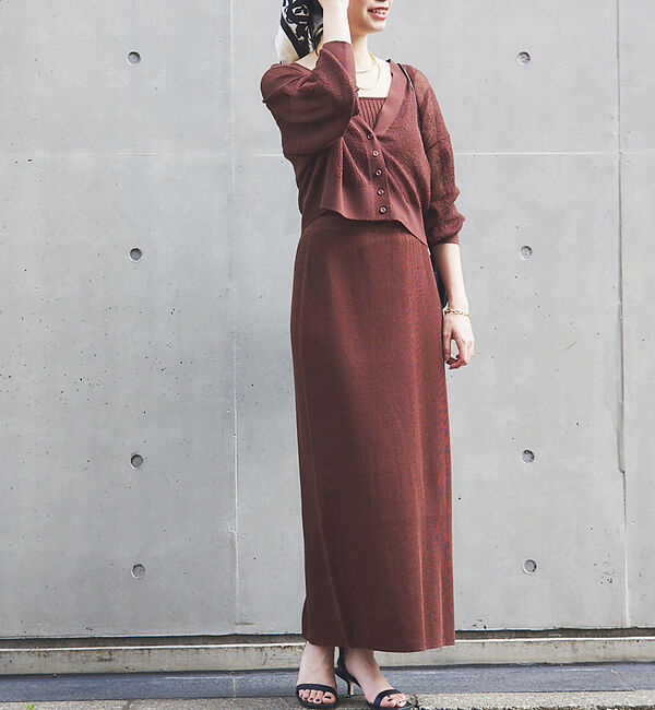 Rouge vif「【セットアップ対応】ストレートニットスカート」|スカート|