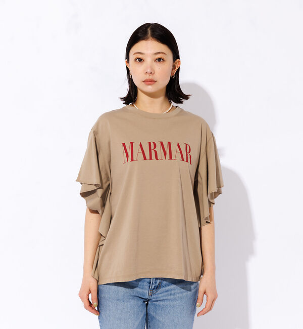 Rouge vif「＜別注＞【MICA&DEAL /マイカアンドディール】ロゴTシャツ / フレアス」|Tシャツ・カットソー|