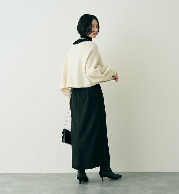 Rouge vif「フェイクスウェードストレッチタイトスカート/ナロースカート」|スカート|