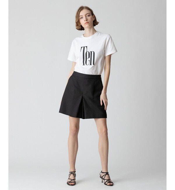 allureville「【セットアップ対応可能】リネンコンシャークスキンショートパンツ」|その他|