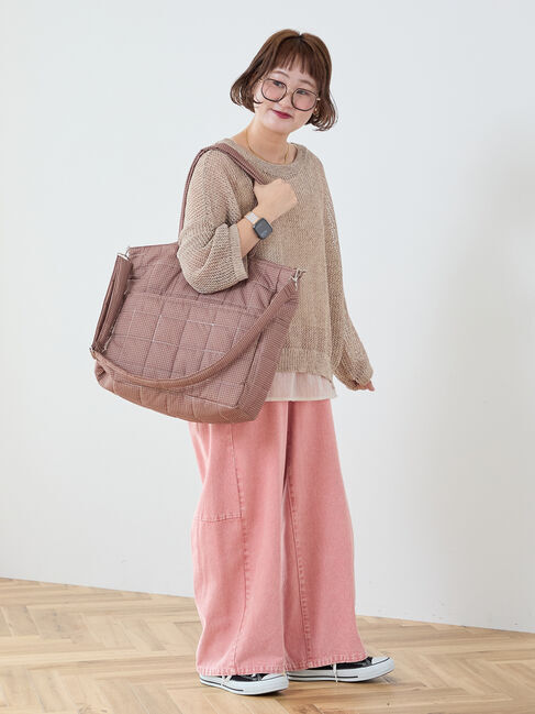 Samansa Mos2「【Cross&times;Staff】ボトルポケ付/10ポケットトートbag」|その他|