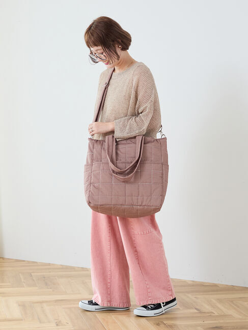 Samansa Mos2「【Cross&times;Staff】ボトルポケ付/10ポケットトートbag」|その他|