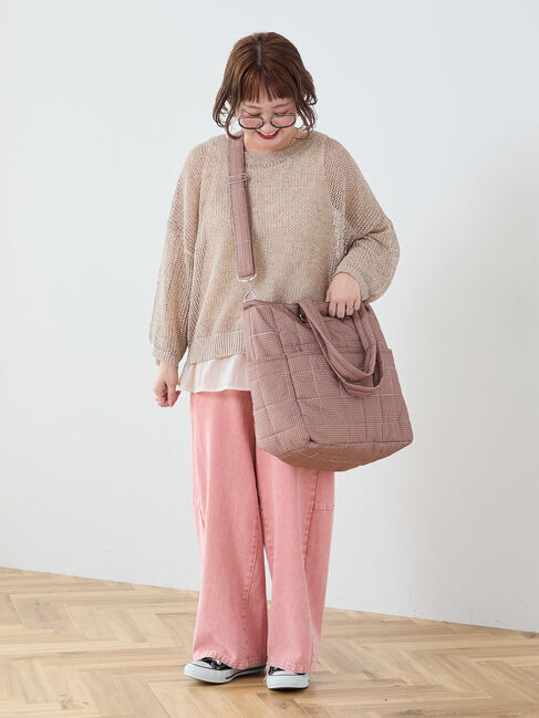 Samansa Mos2「【Cross&times;Staff】ボトルポケ付/10ポケットトートbag」|その他|