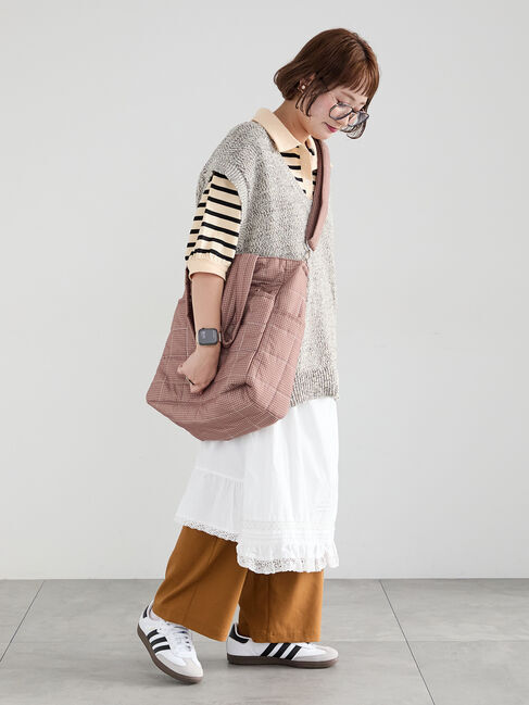 Samansa Mos2「【Cross&times;Staff】ボトルポケ付/10ポケットトートbag」|その他|