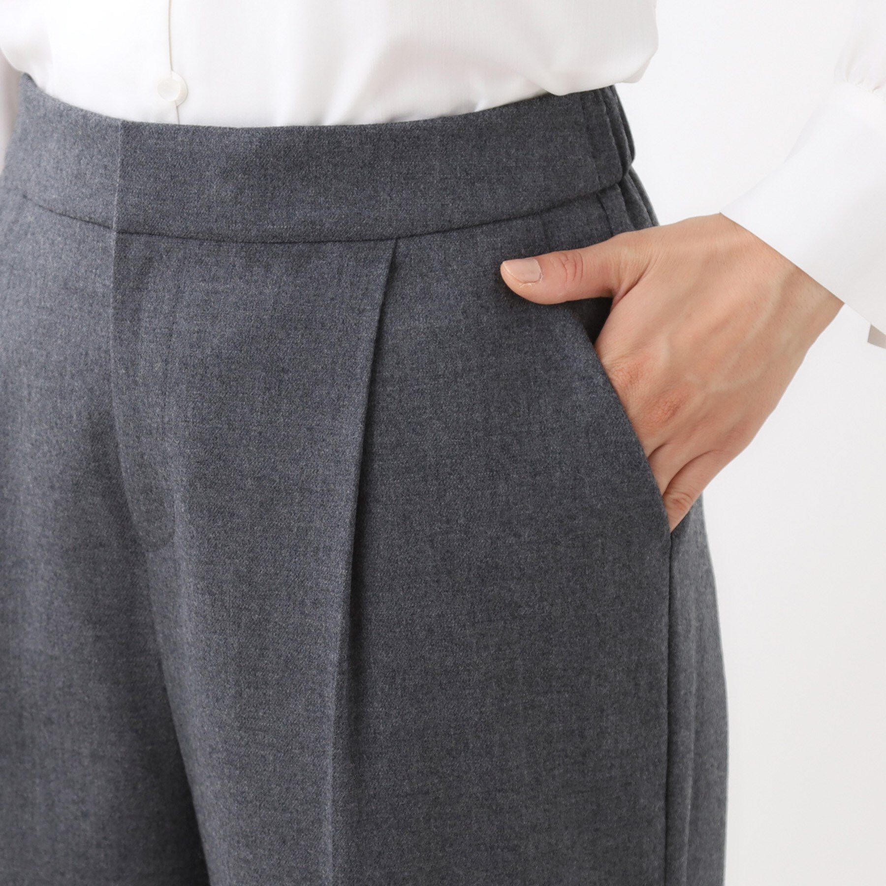 Reflect「【腰周りすっきり◎】ワイドクロップドパンツ」|その他|