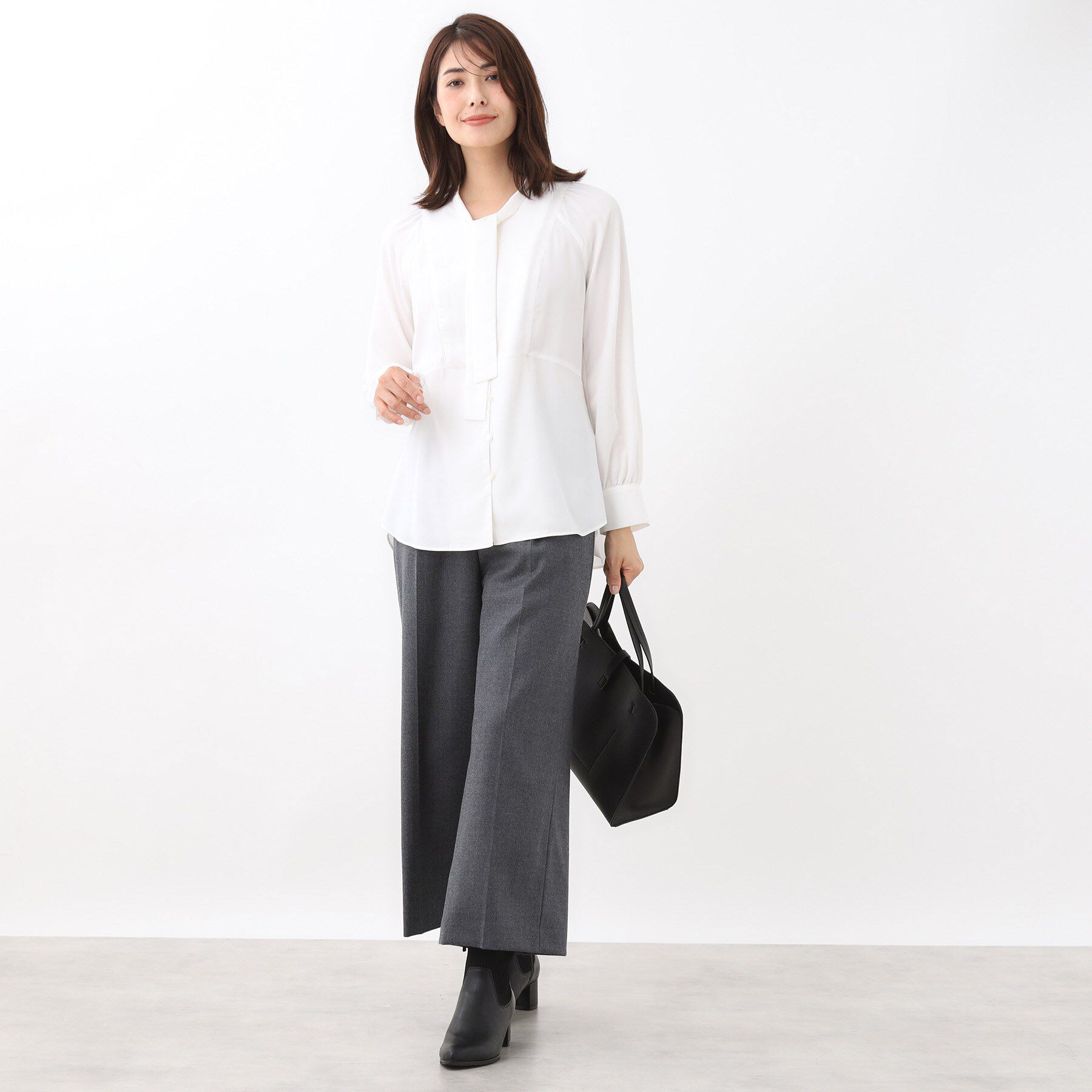 Reflect「【腰周りすっきり◎】ワイドクロップドパンツ」|その他|