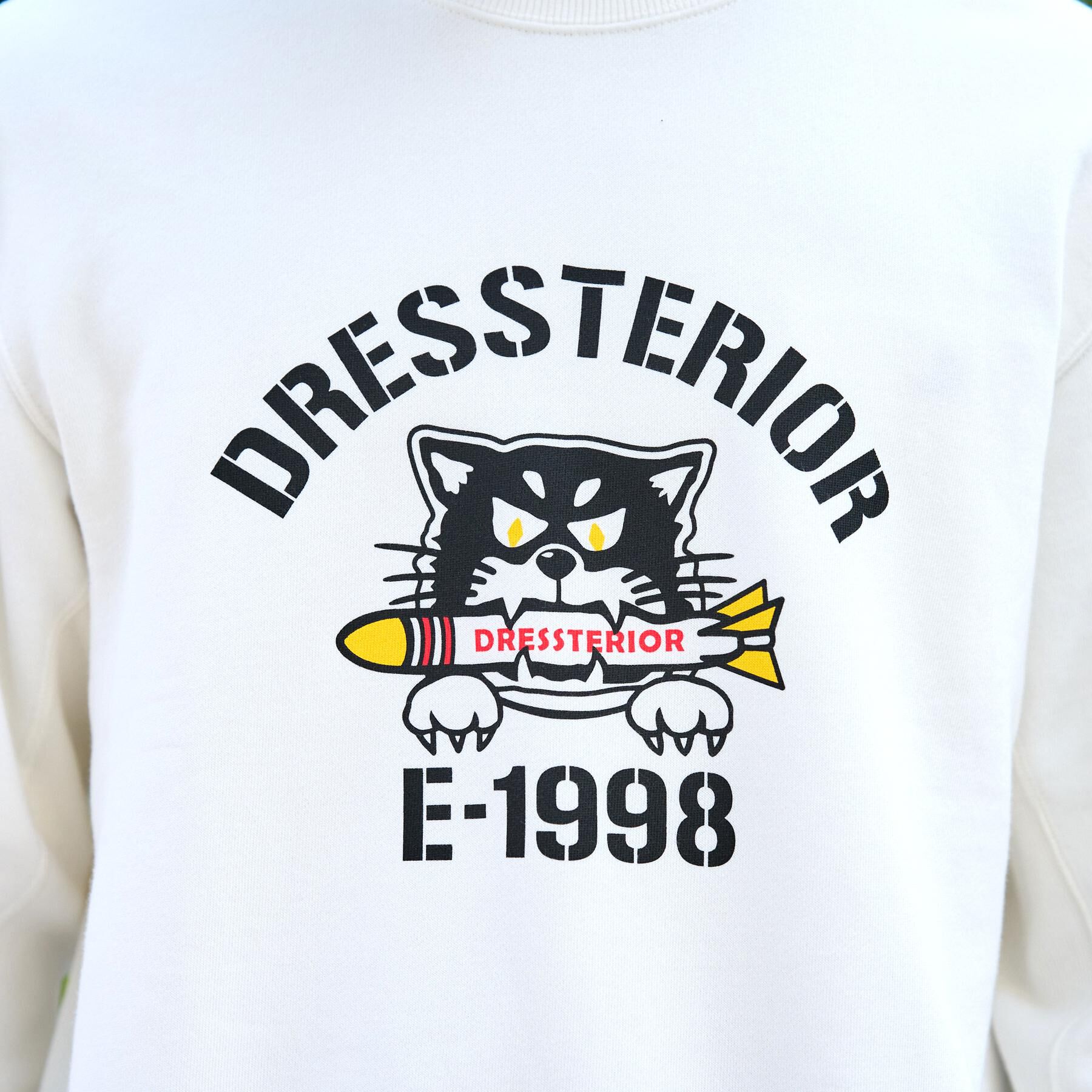 DRESSTERIOR「ミサイルキャット 裏起毛スウェットクルーネックTシャツ」|Tシャツ・カットソー|