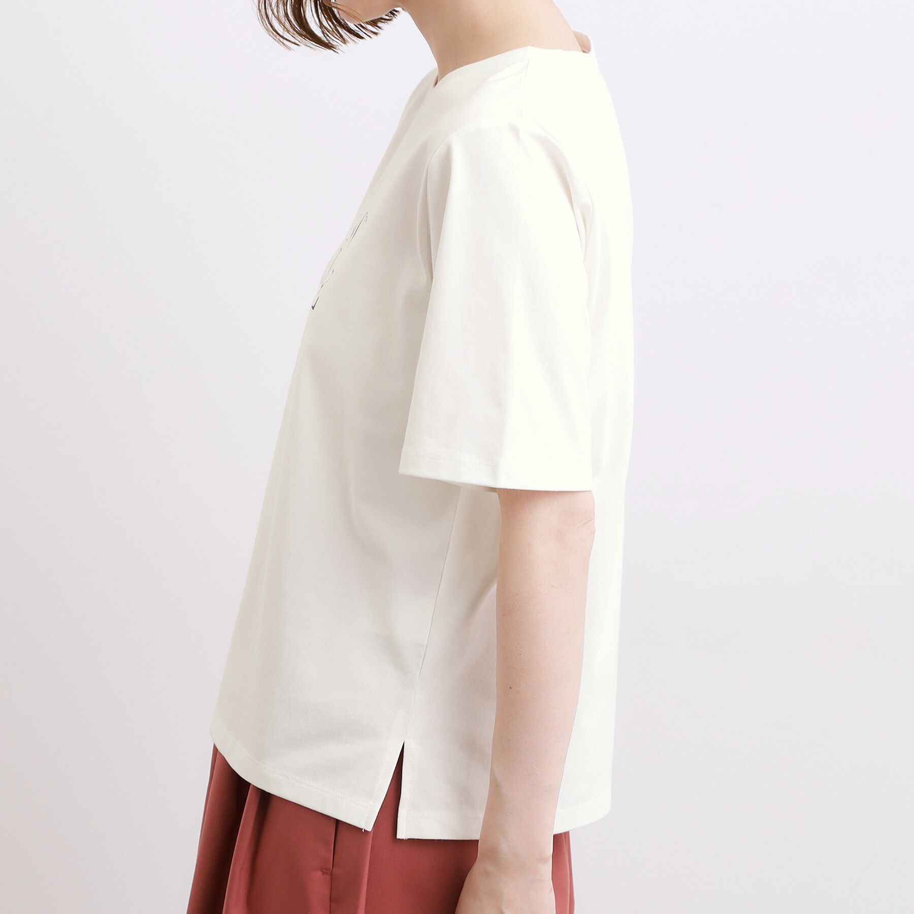 grove「【吸水速乾・UVカット・マシンウォッシャブル】ベーシックMIXロゴプリントT」|Tシャツ・カットソー|