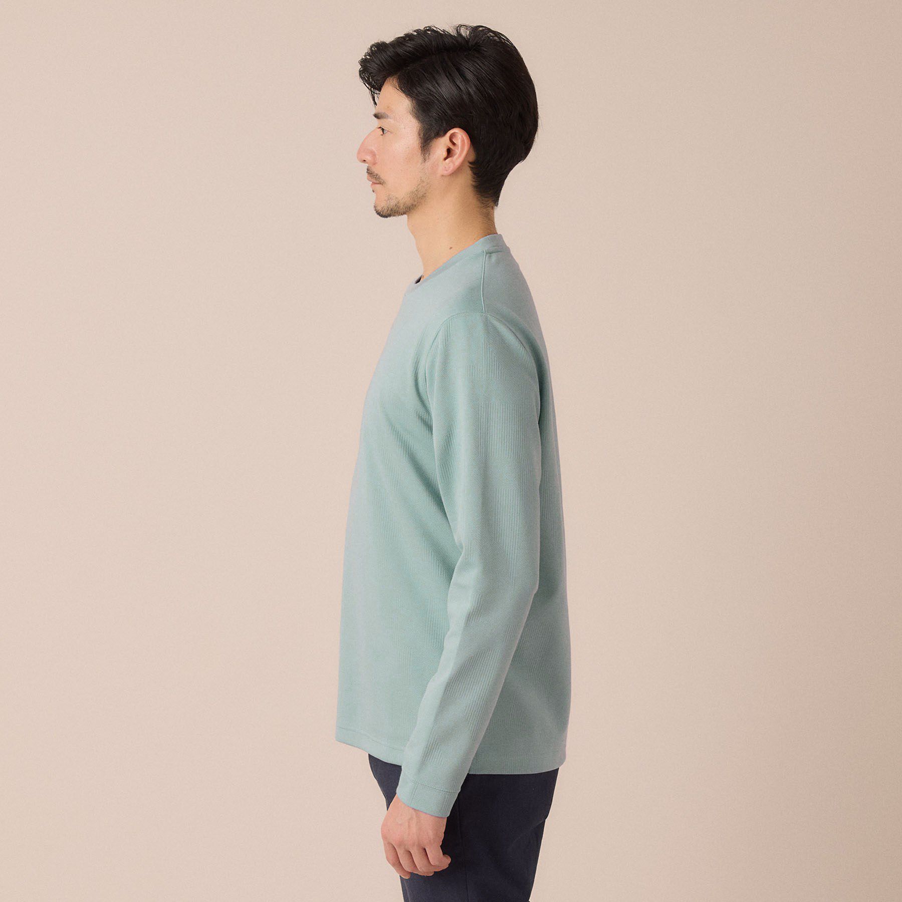 TAKEO KIKUCHI「【尾州ファブリック】ジャカードカットソー」|Tシャツ・カットソー|