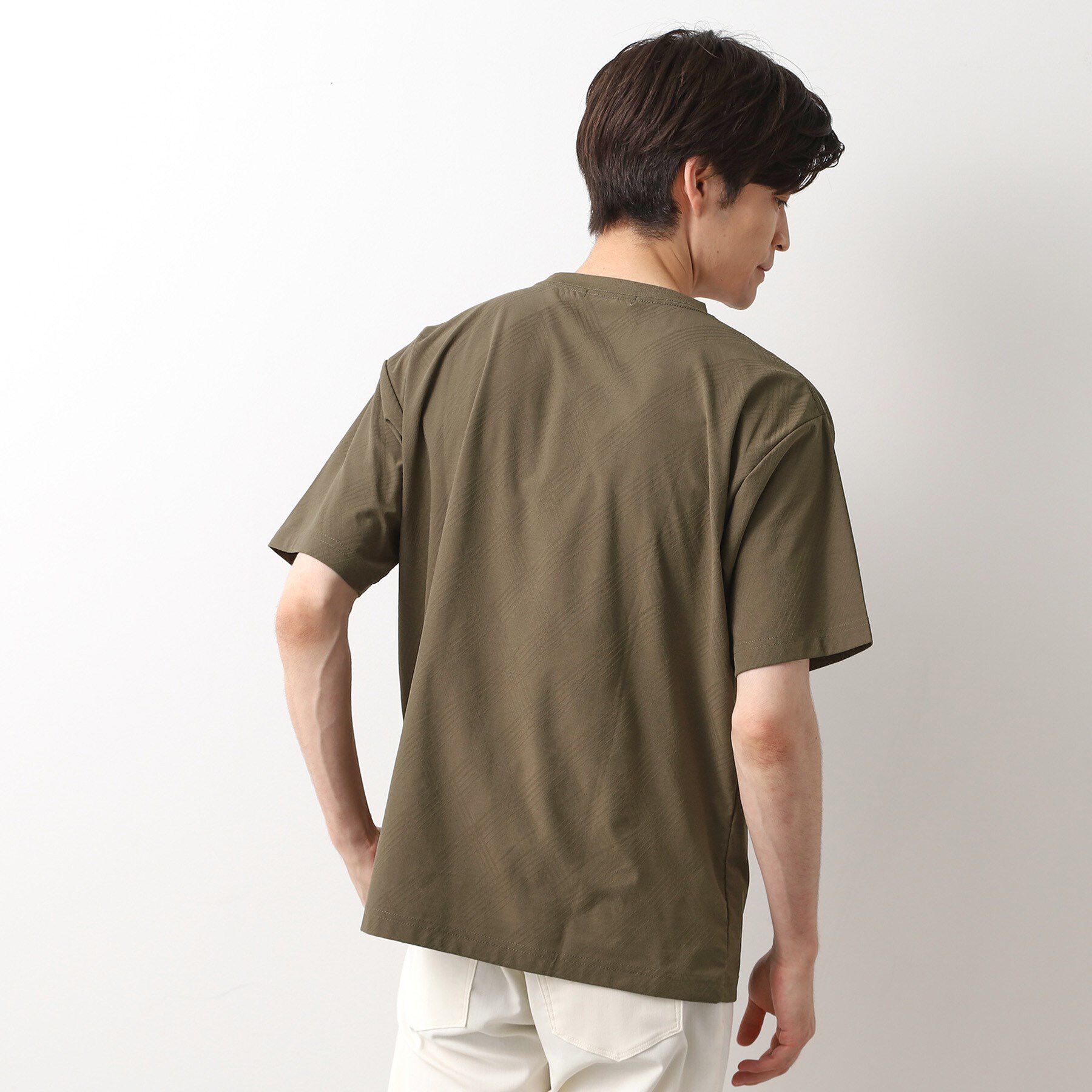 THE SHOP TK「パーフェクテックリンクス半袖Tシャツ 【接触冷感／吸水速乾／UVカット／洗濯機OK】」|Tシャツ・カットソー|