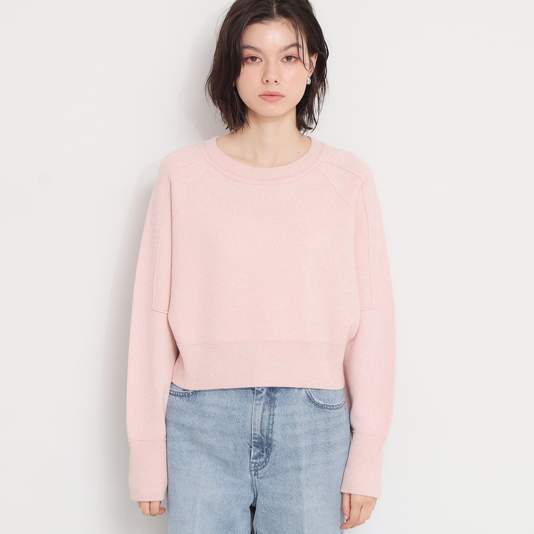 THE SHOP TK「【着丈が選べる】スウェットライクラメジャカードニット」|ニット・セーター|