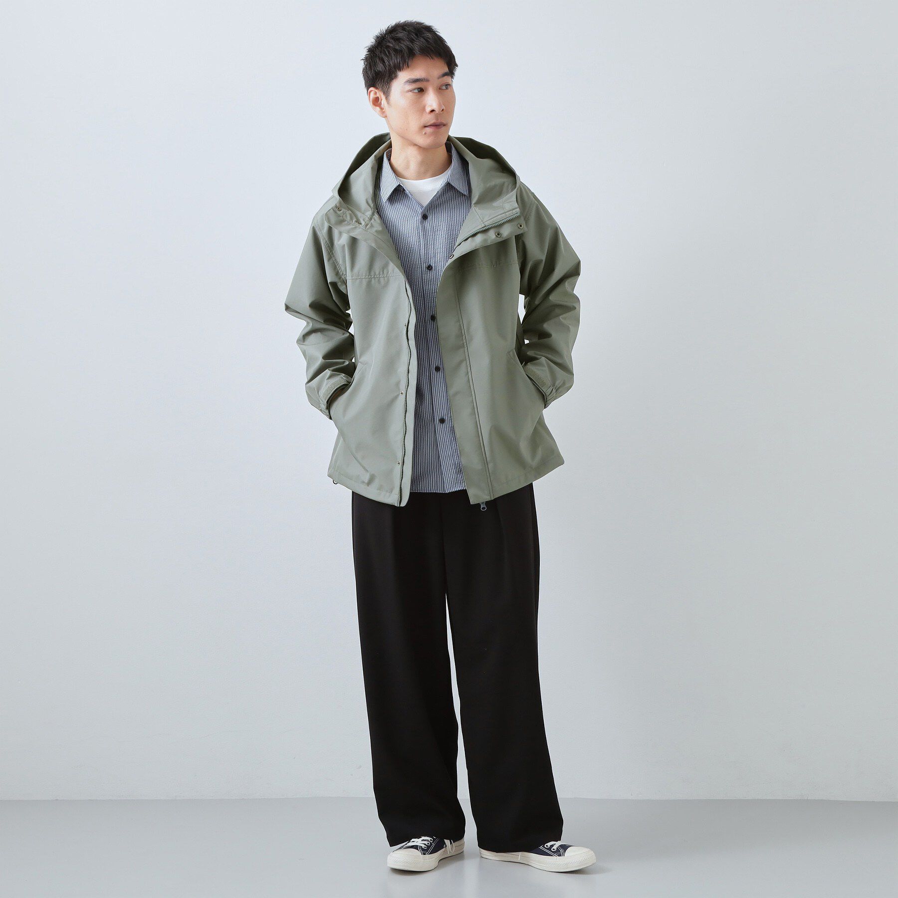 THE SHOP TK「【季節の変わり目に最適】ナイロンマウンテンパーカ  防風/洗濯機OK」|ブルゾン・スタジャン|