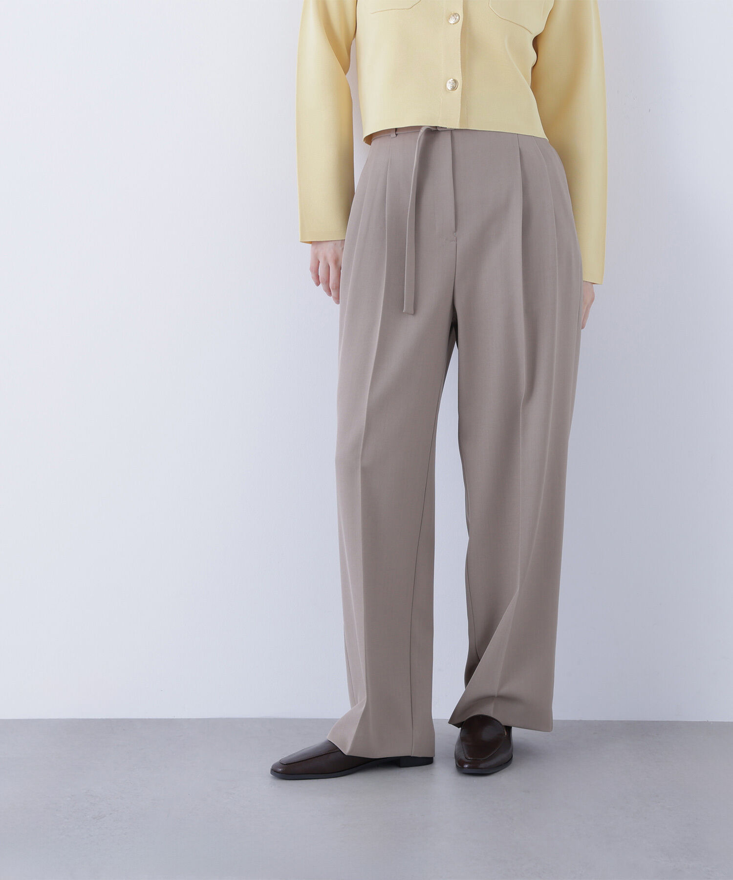  「くびれ仕込みベルテッドパンツ」|その他|