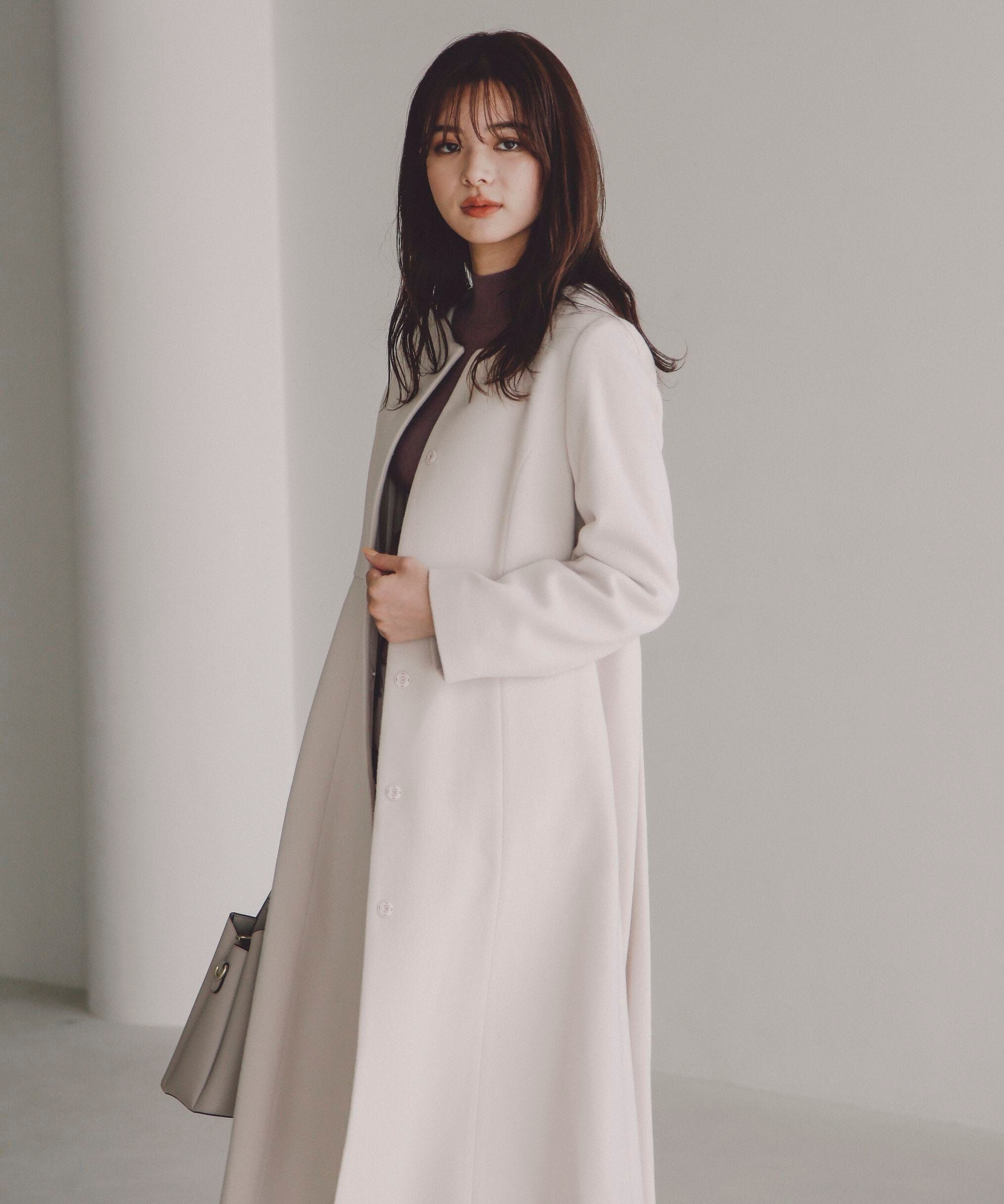PROPORTION BODY DRESSING「ノーカラーフレアコート」|その他|