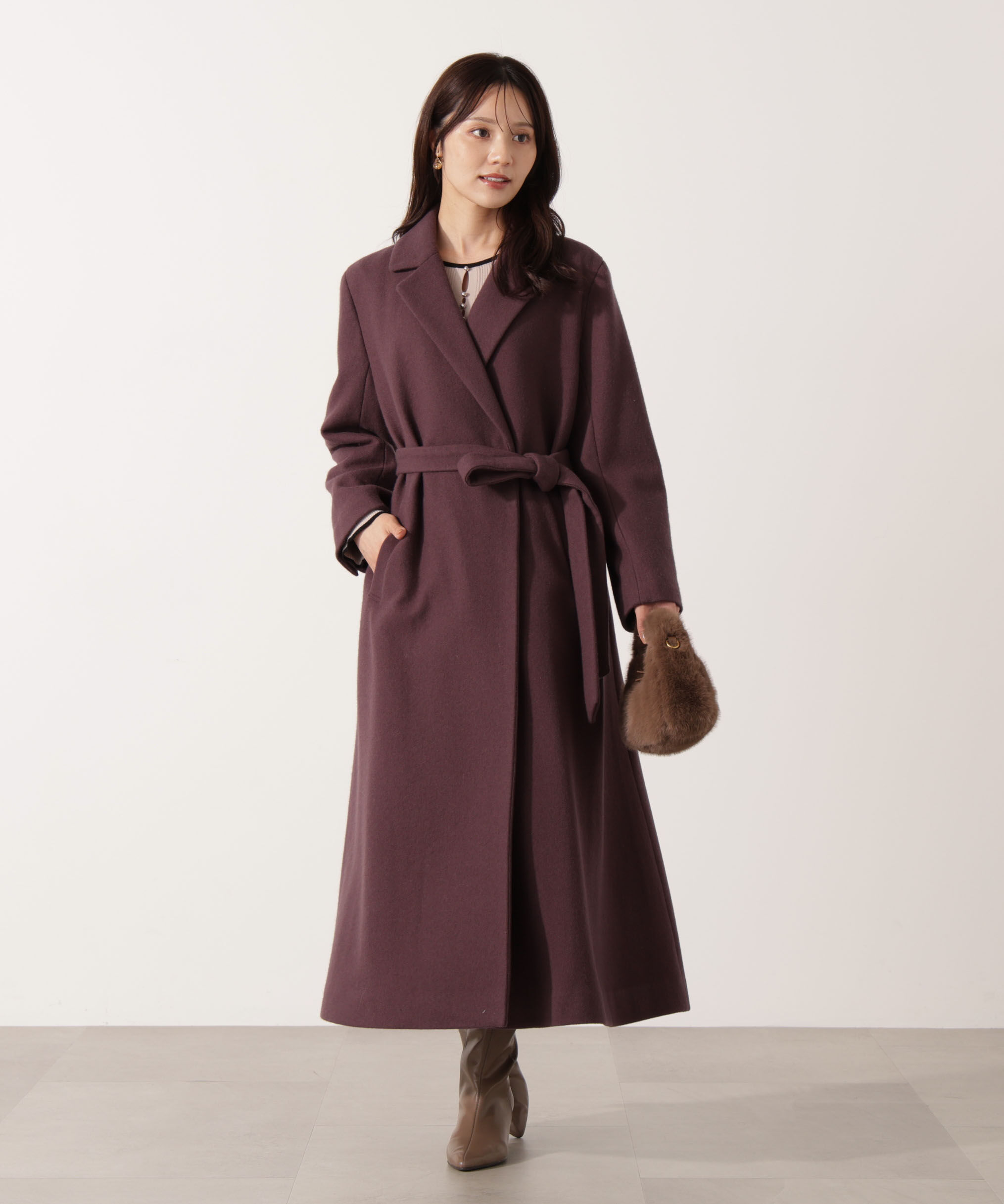 PROPORTION BODY DRESSING「ベルテッドレディーコート 25AW」|その他|