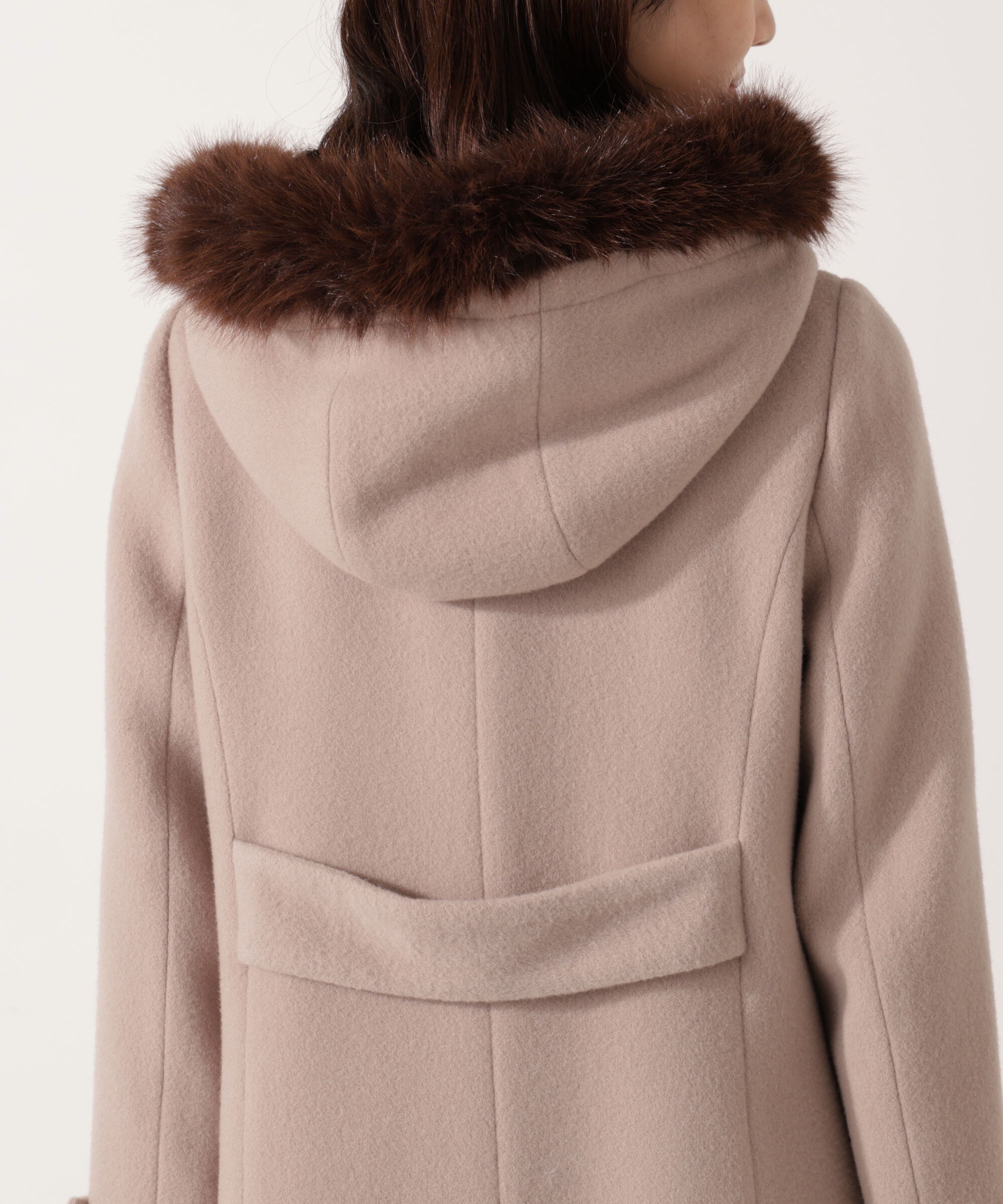 PROPORTION BODY DRESSING「モッサフードフェイクファーロングコート 25AW」|その他|