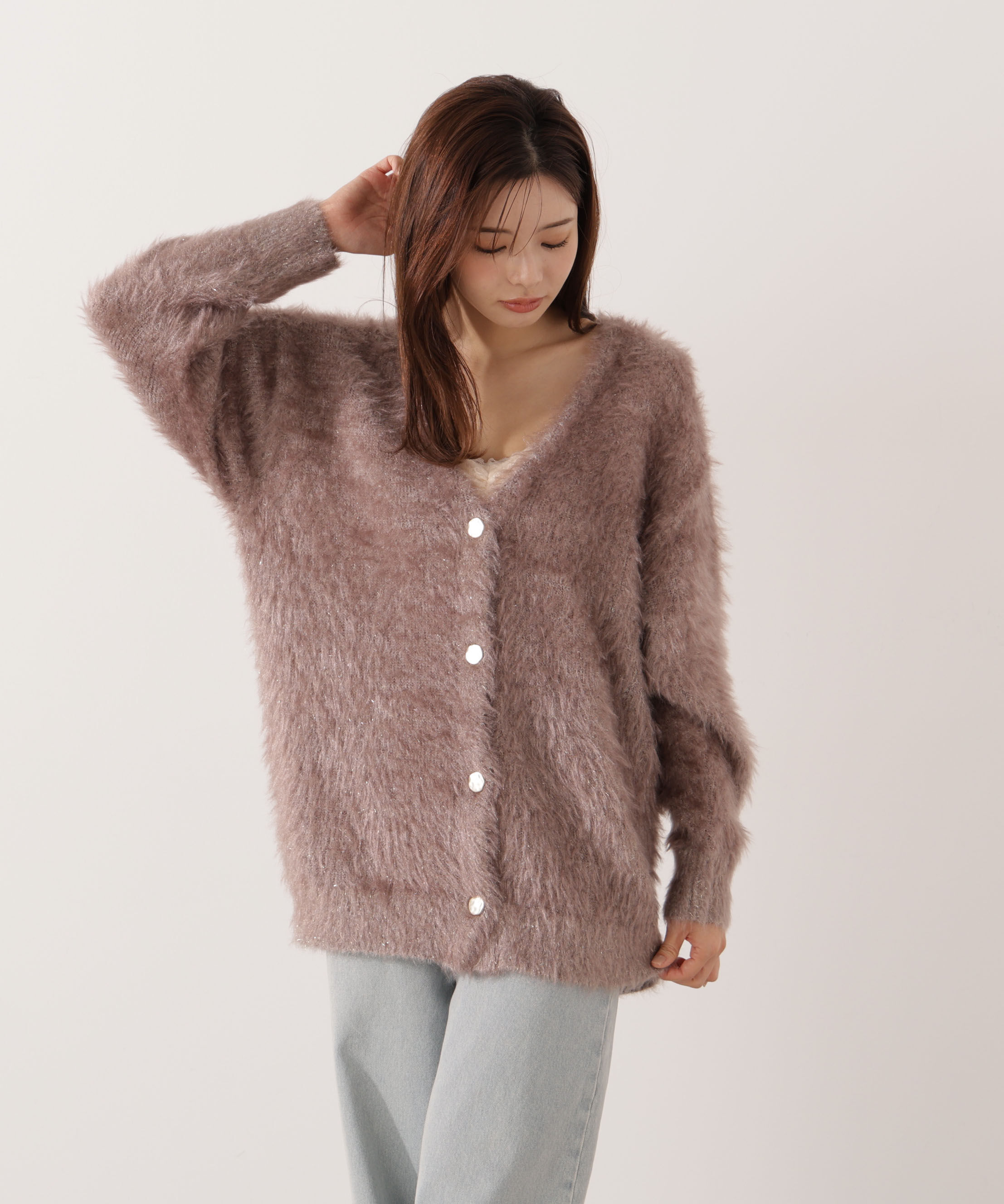 PROPORTION BODY DRESSING「キャットBIGカーディガン 25AW」|カーディガン|