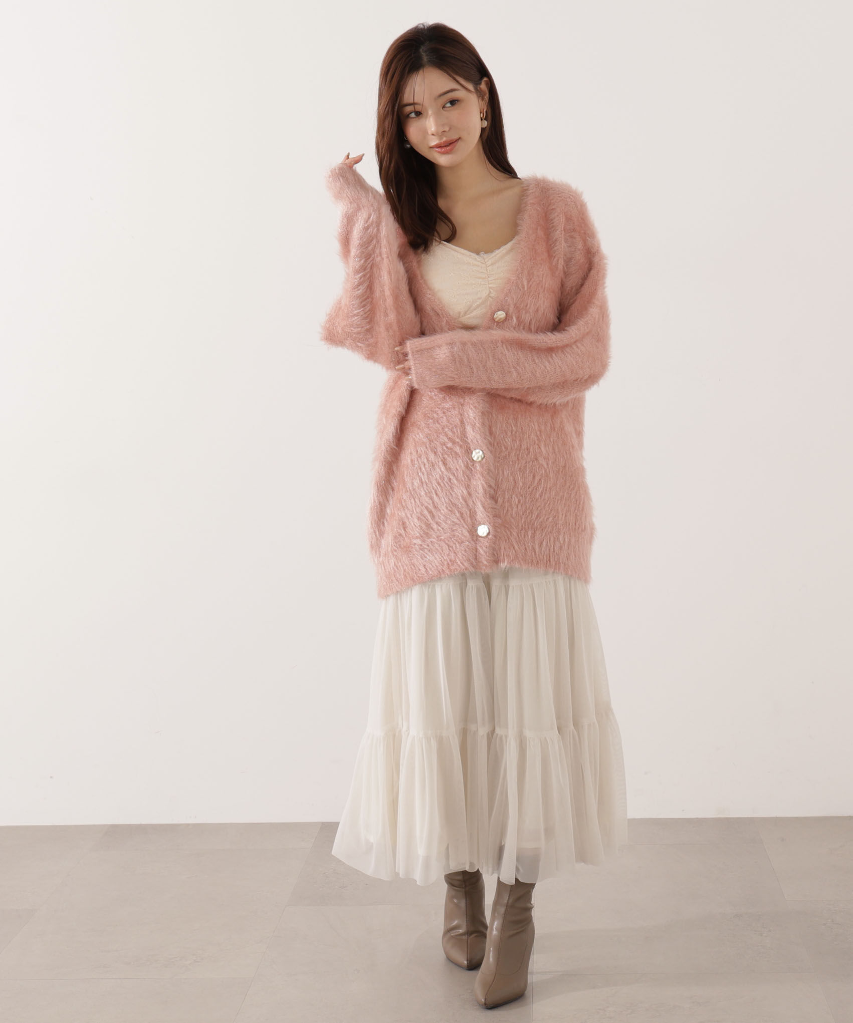 PROPORTION BODY DRESSING「キャットBIGカーディガン 25AW」|カーディガン|