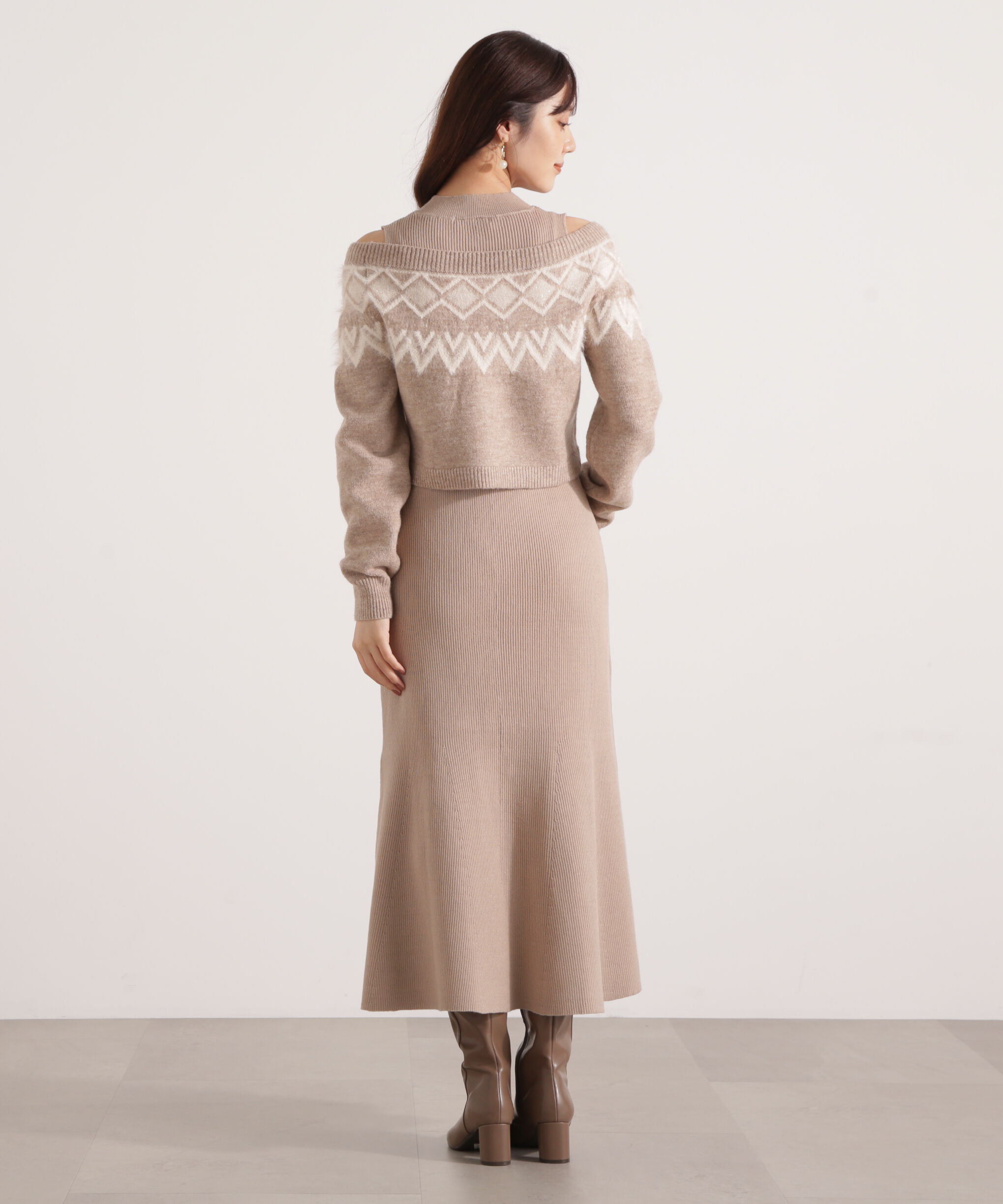 PROPORTION BODY DRESSING「ノルディックニットSETUP ワンピース 25AW」|ワンピース|