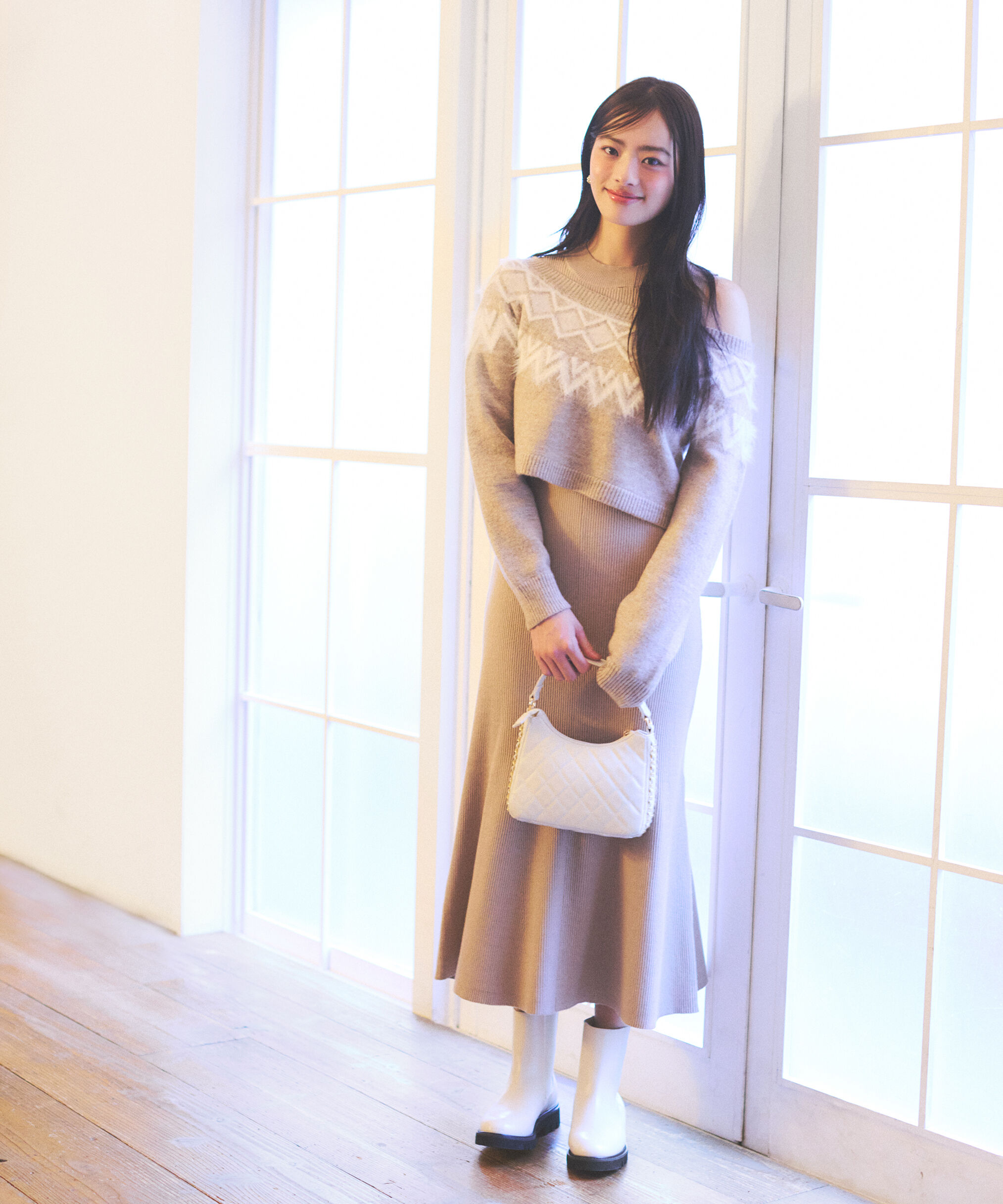 PROPORTION BODY DRESSING「ノルディックニットSETUP ワンピース 25AW」|ワンピース|