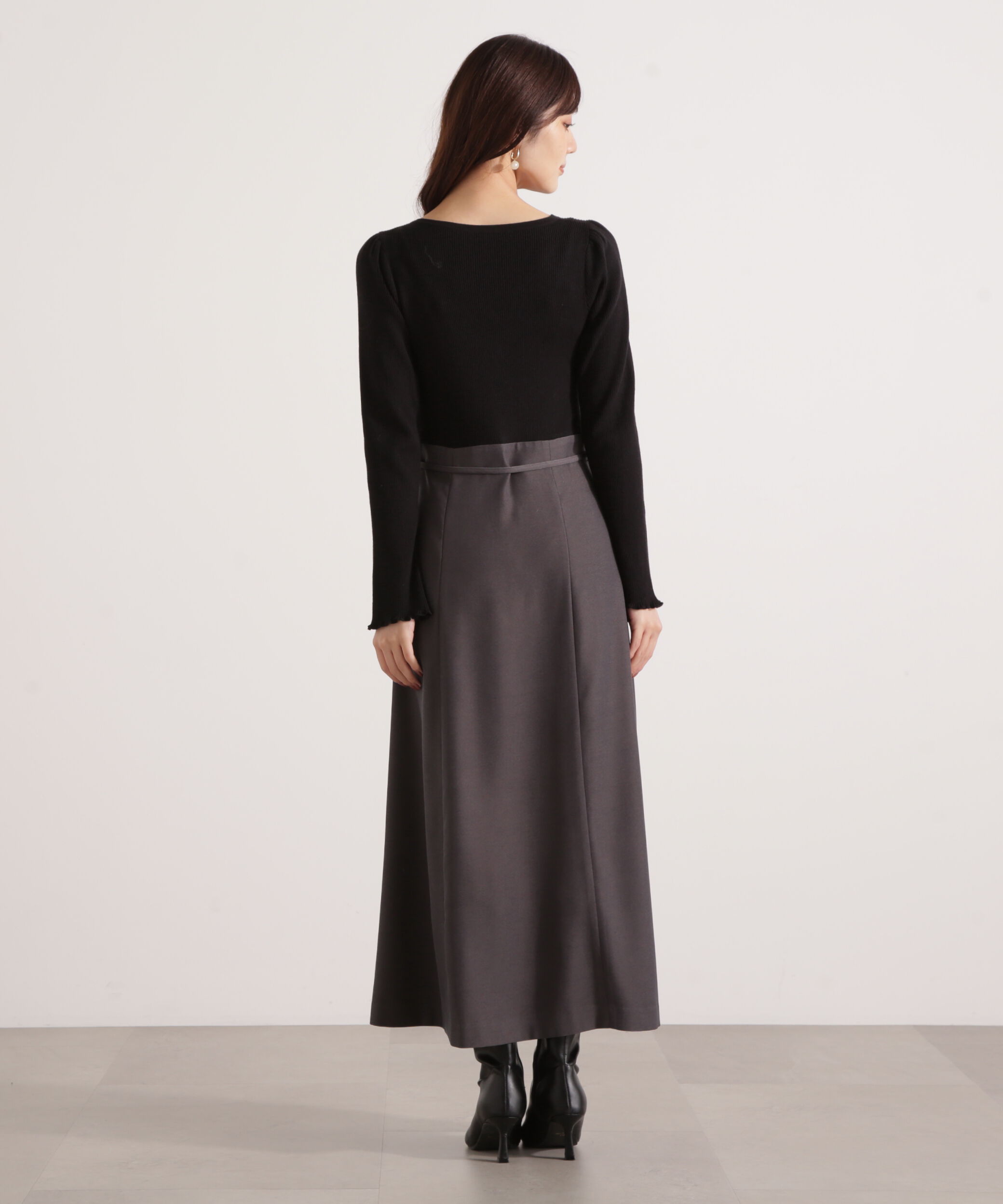 PROPORTION BODY DRESSING「ニットドッキングレディーワンピース 25AW」|ワンピース|