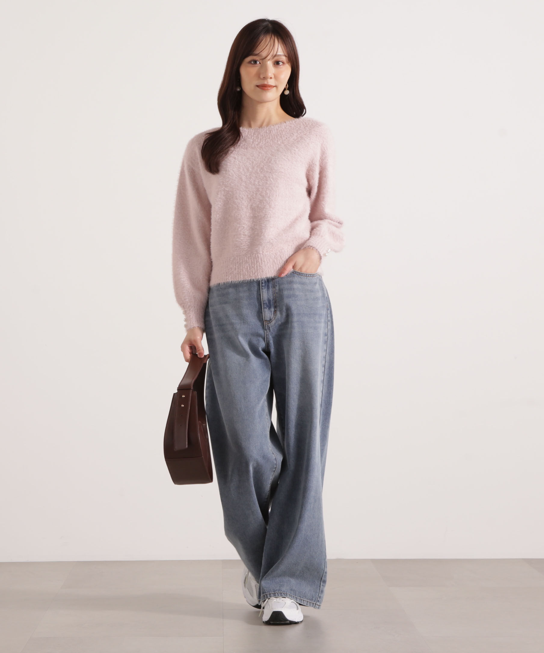 PROPORTION BODY DRESSING「ミニシャギーオフショルニット 25AW」|ニット・セーター|