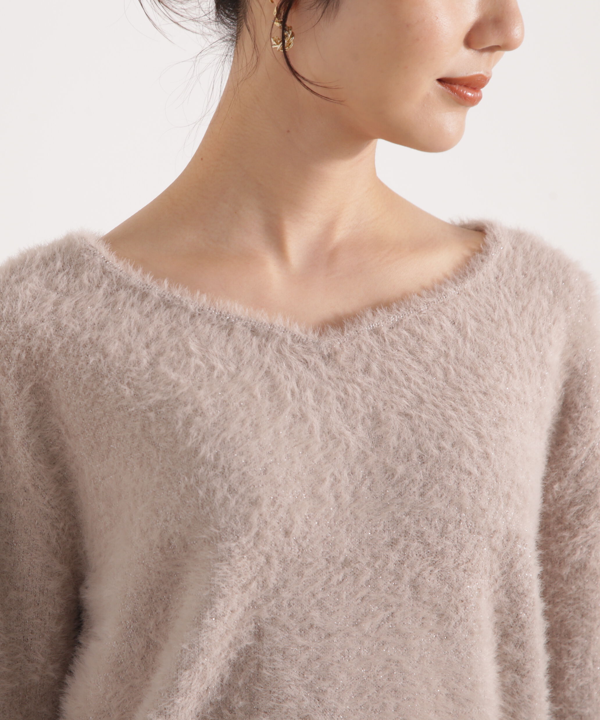 PROPORTION BODY DRESSING「ミニシャギーハートネックニット 25AW」|ニット・セーター|