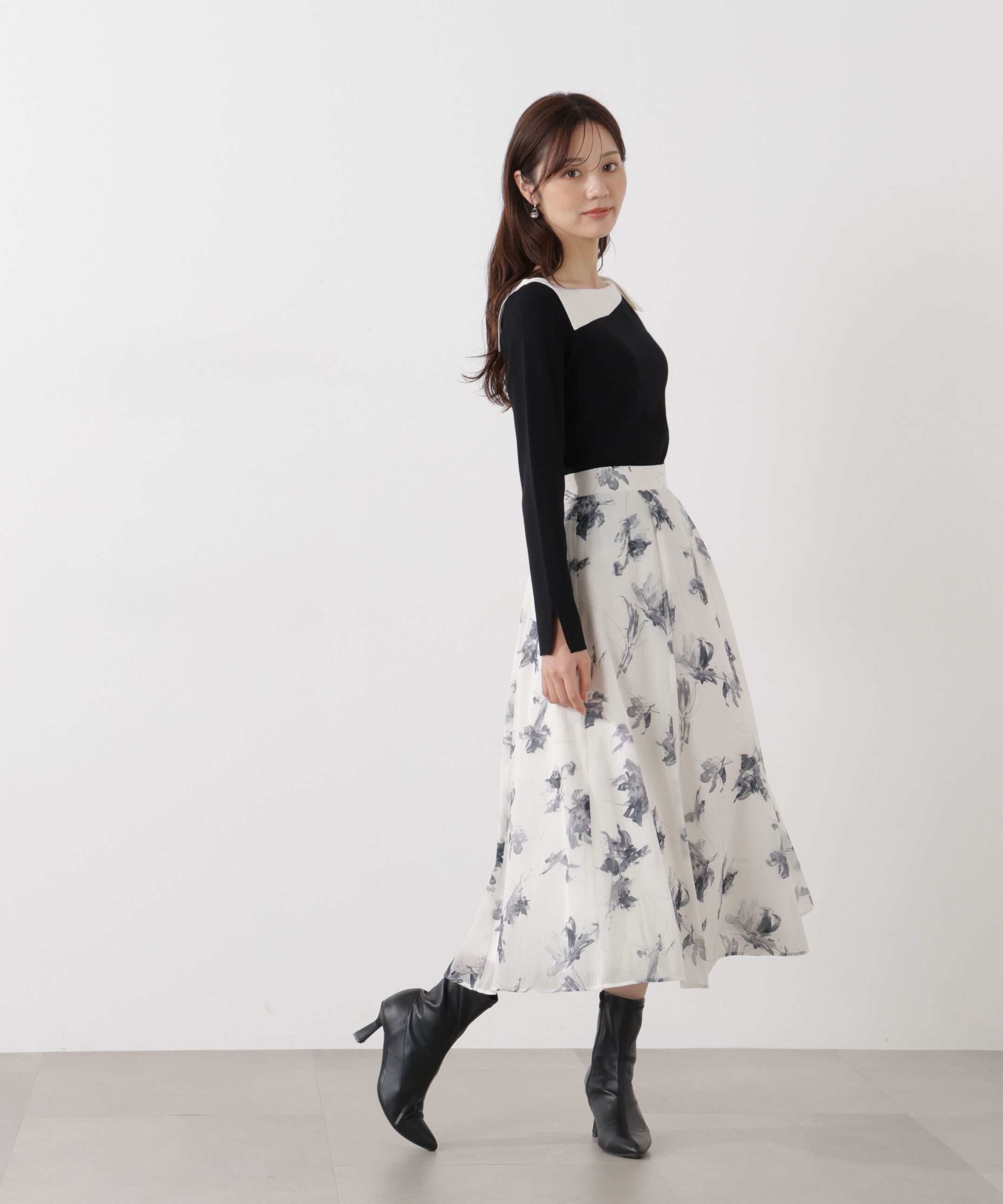 PROPORTION BODY DRESSING「フラワープリントスカート」|スカート|