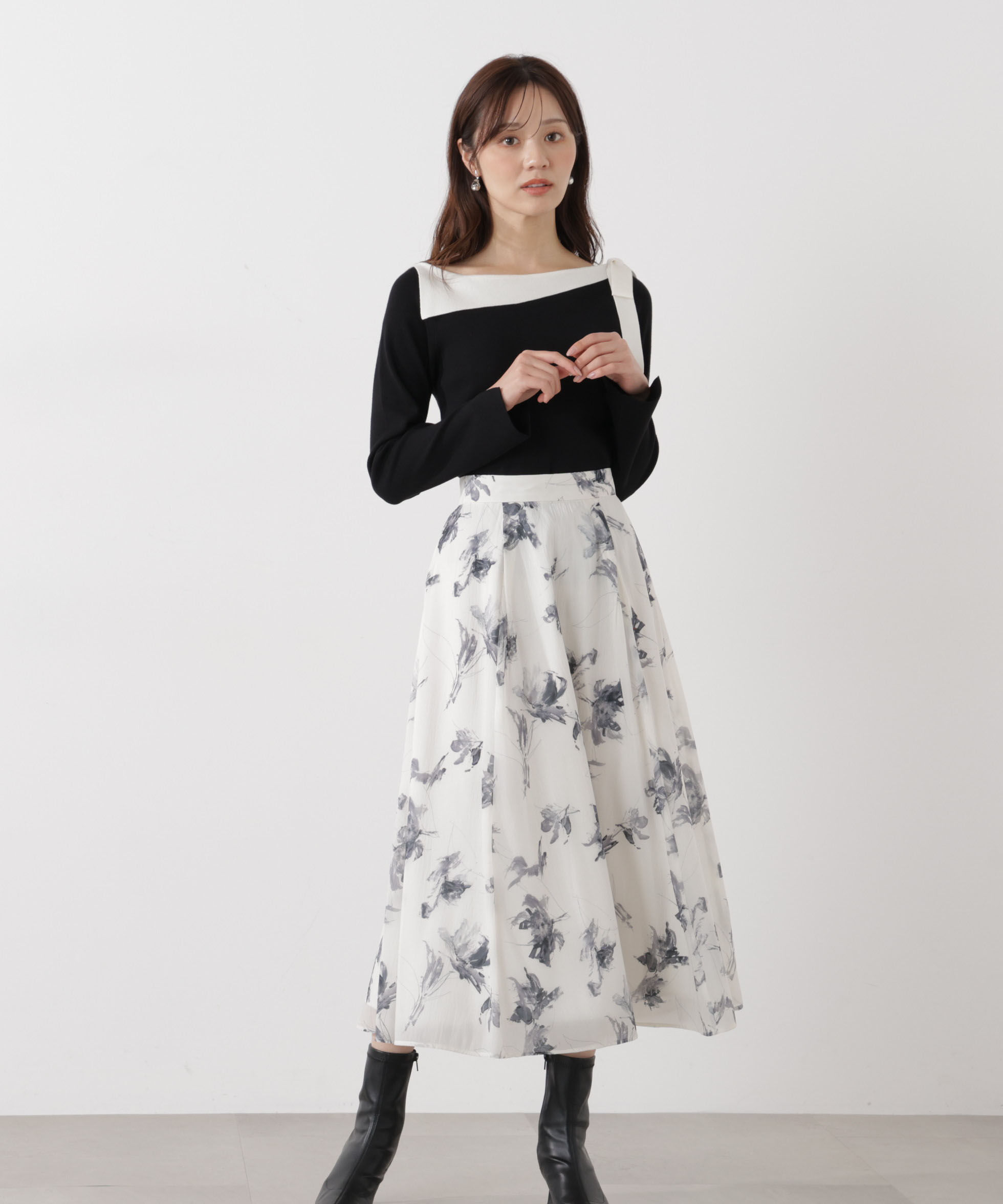 PROPORTION BODY DRESSING「フラワープリントスカート」|スカート|