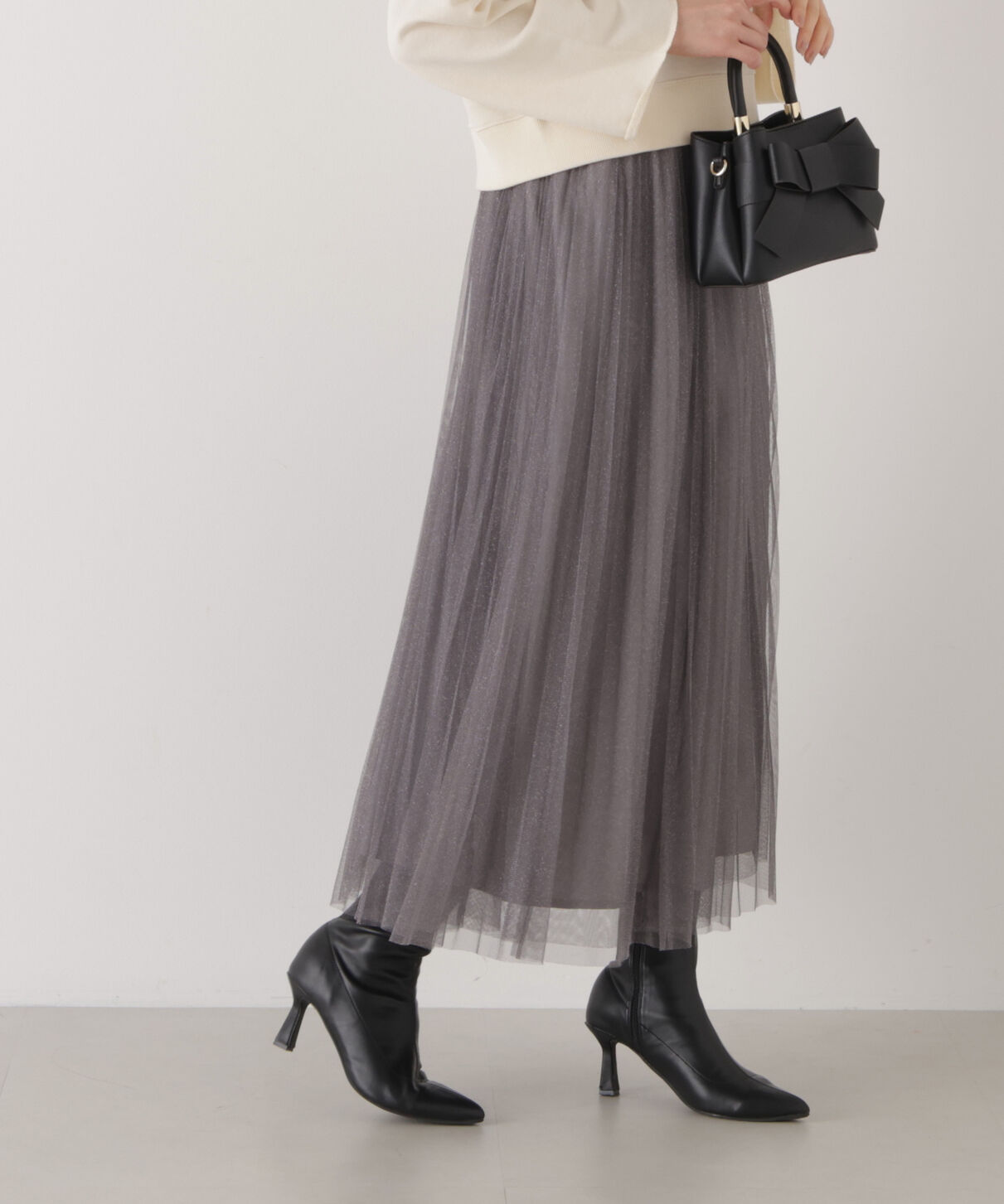 PROPORTION BODY DRESSING「《EDIT COLOGNE》ラメプリーツスカート26SS」|スカート|