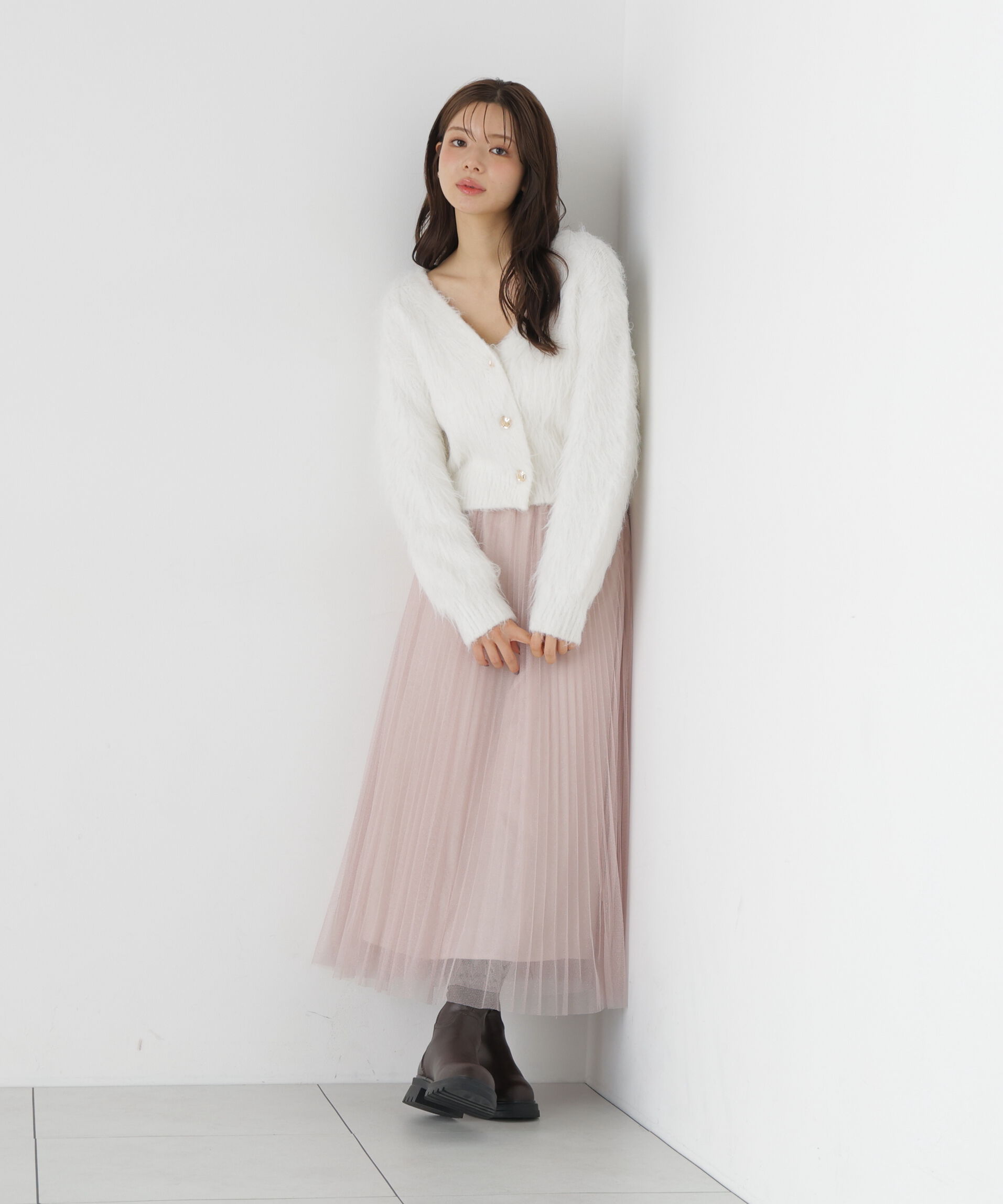 PROPORTION BODY DRESSING「《EDIT COLOGNE》ラメプリーツスカート26SS」|スカート|