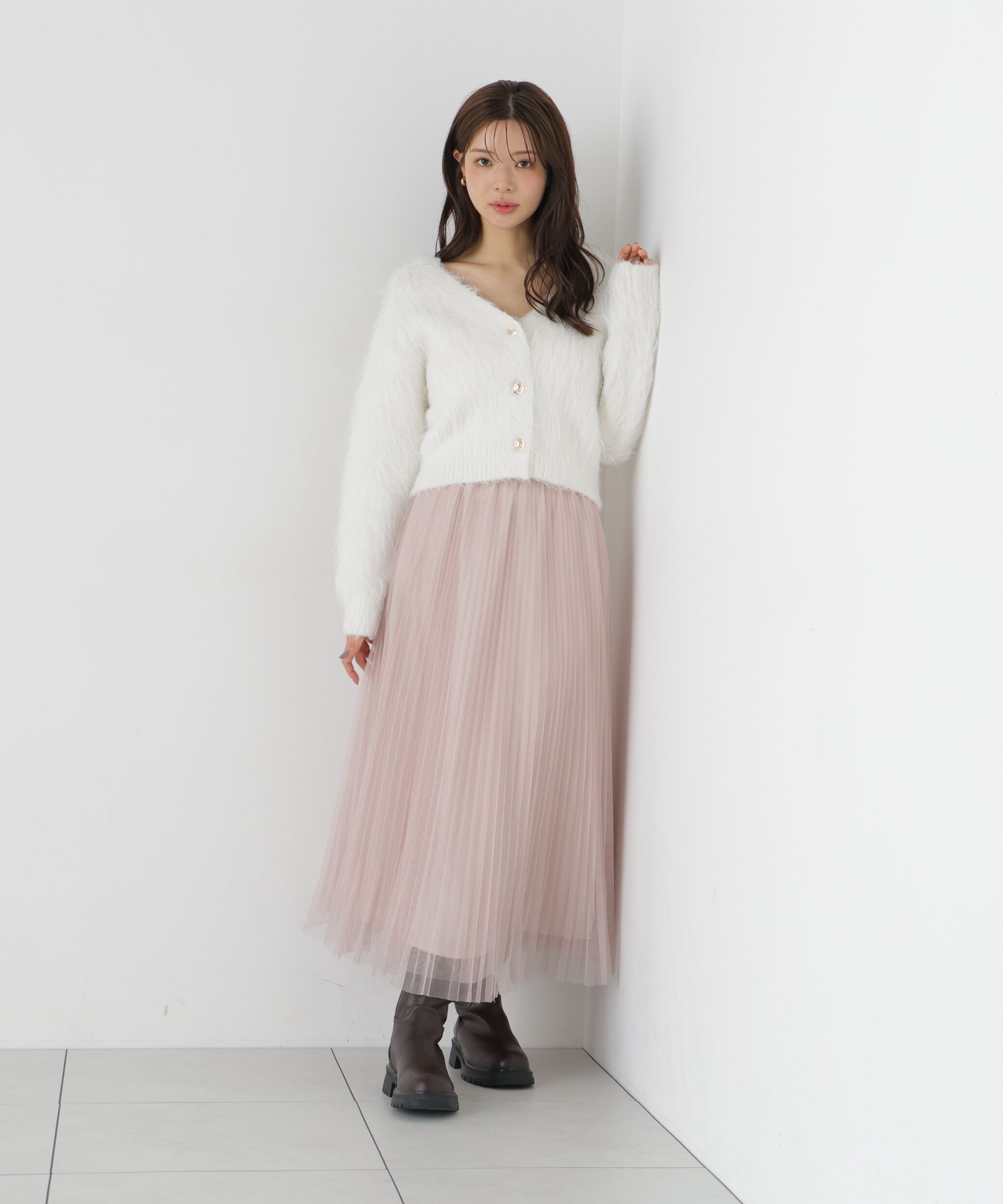 PROPORTION BODY DRESSING「《EDIT COLOGNE》ラメプリーツスカート26SS」|スカート|