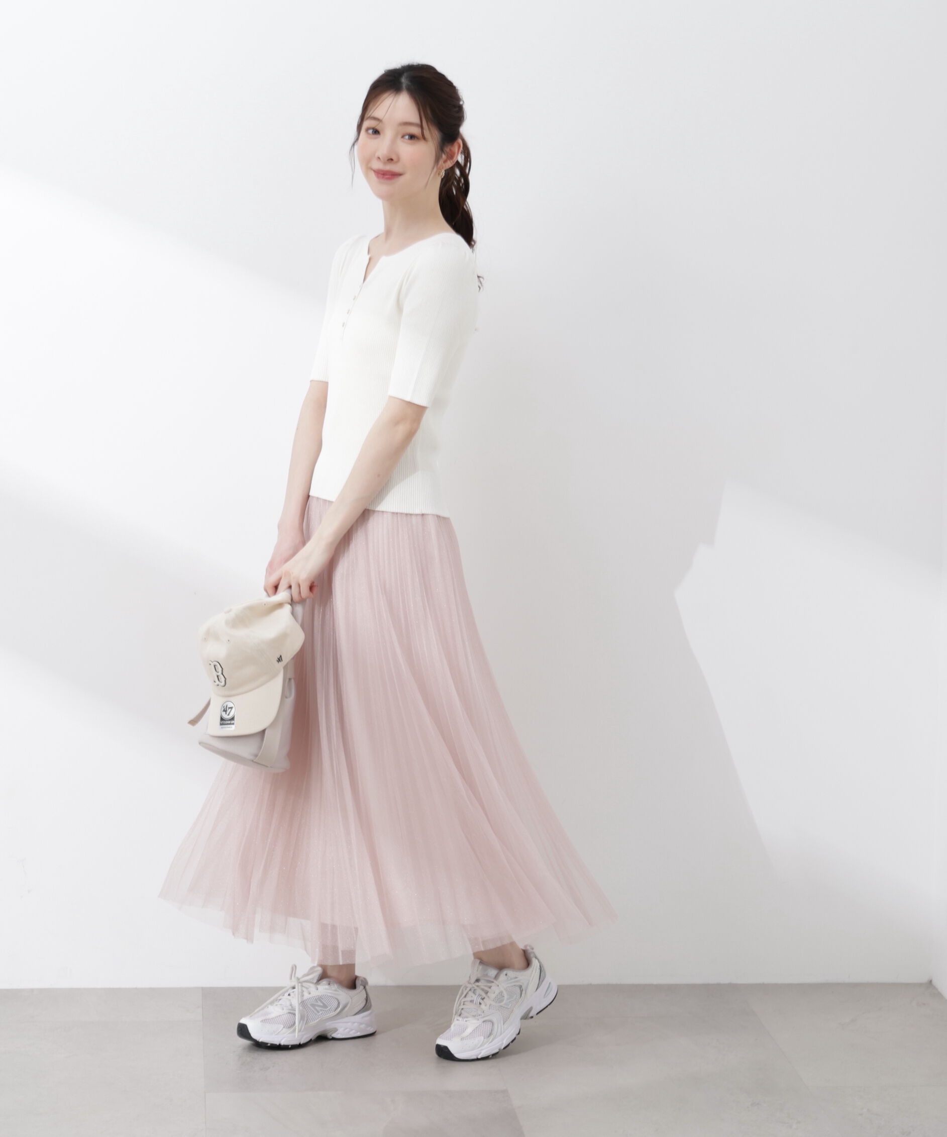 PROPORTION BODY DRESSING「《EDIT COLOGNE》ラメプリーツスカート26SS」|スカート|