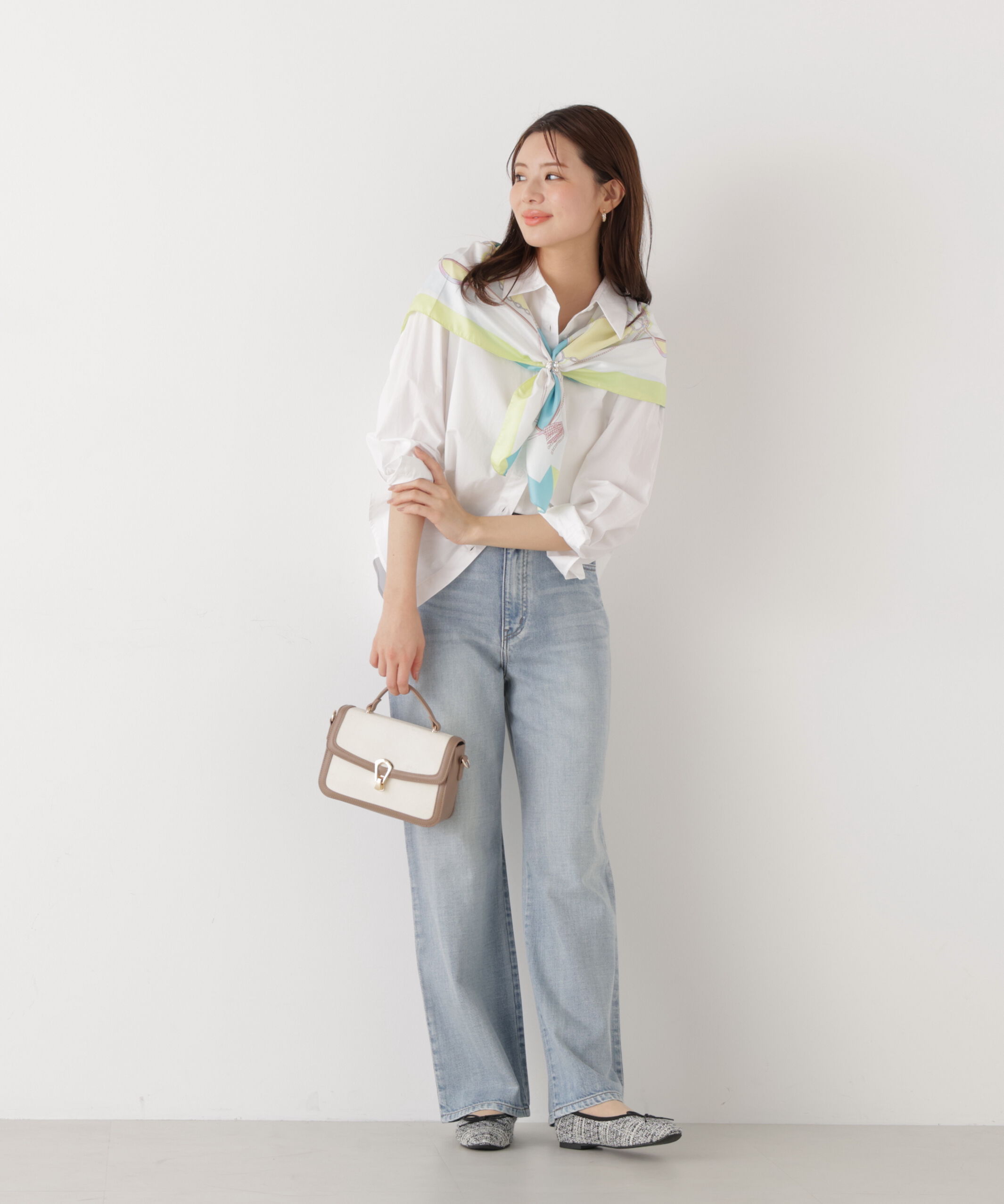 PROPORTION BODY DRESSING「〈a/mie〉オーバーシャツ　26SS」|シャツ・ブラウス|
