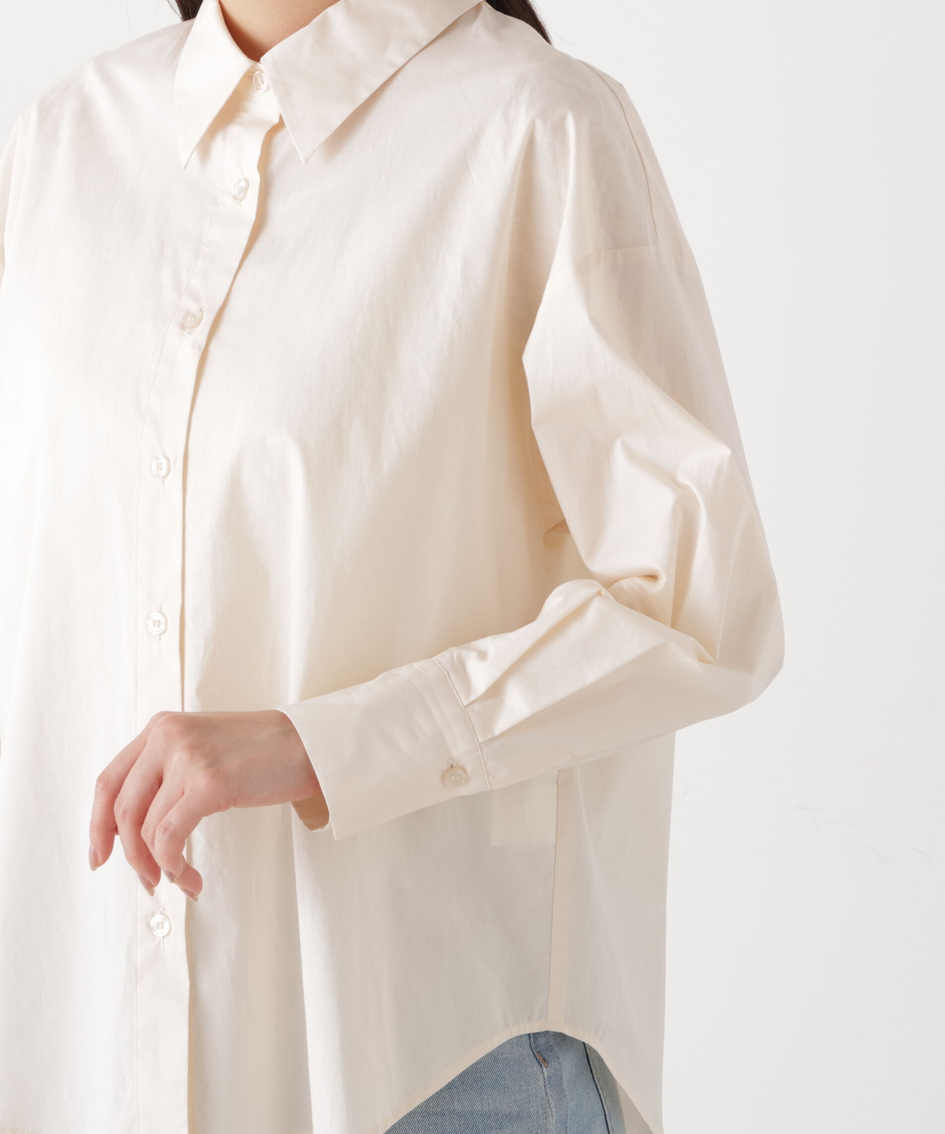 PROPORTION BODY DRESSING「〈a/mie〉オーバーシャツ　26SS」|シャツ・ブラウス|