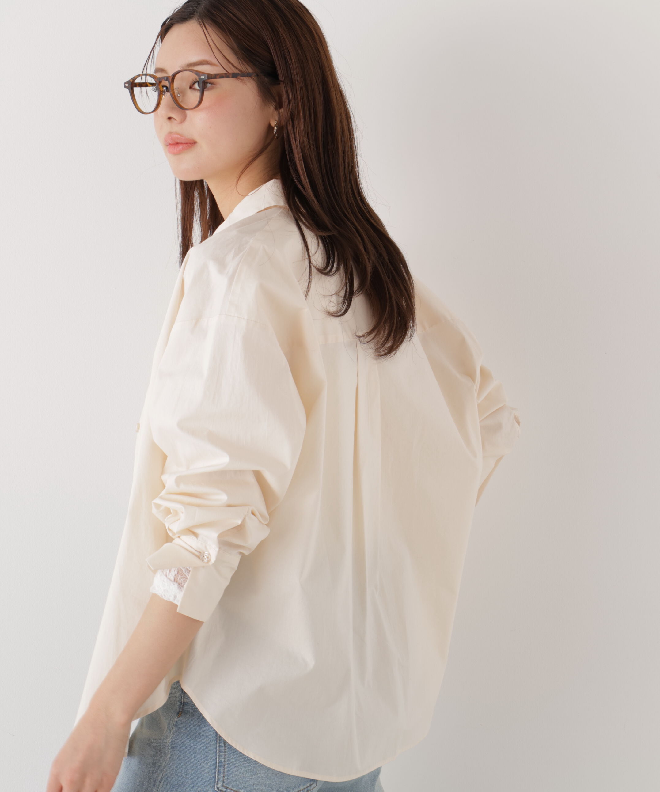 PROPORTION BODY DRESSING「〈a/mie〉オーバーシャツ　26SS」|シャツ・ブラウス|
