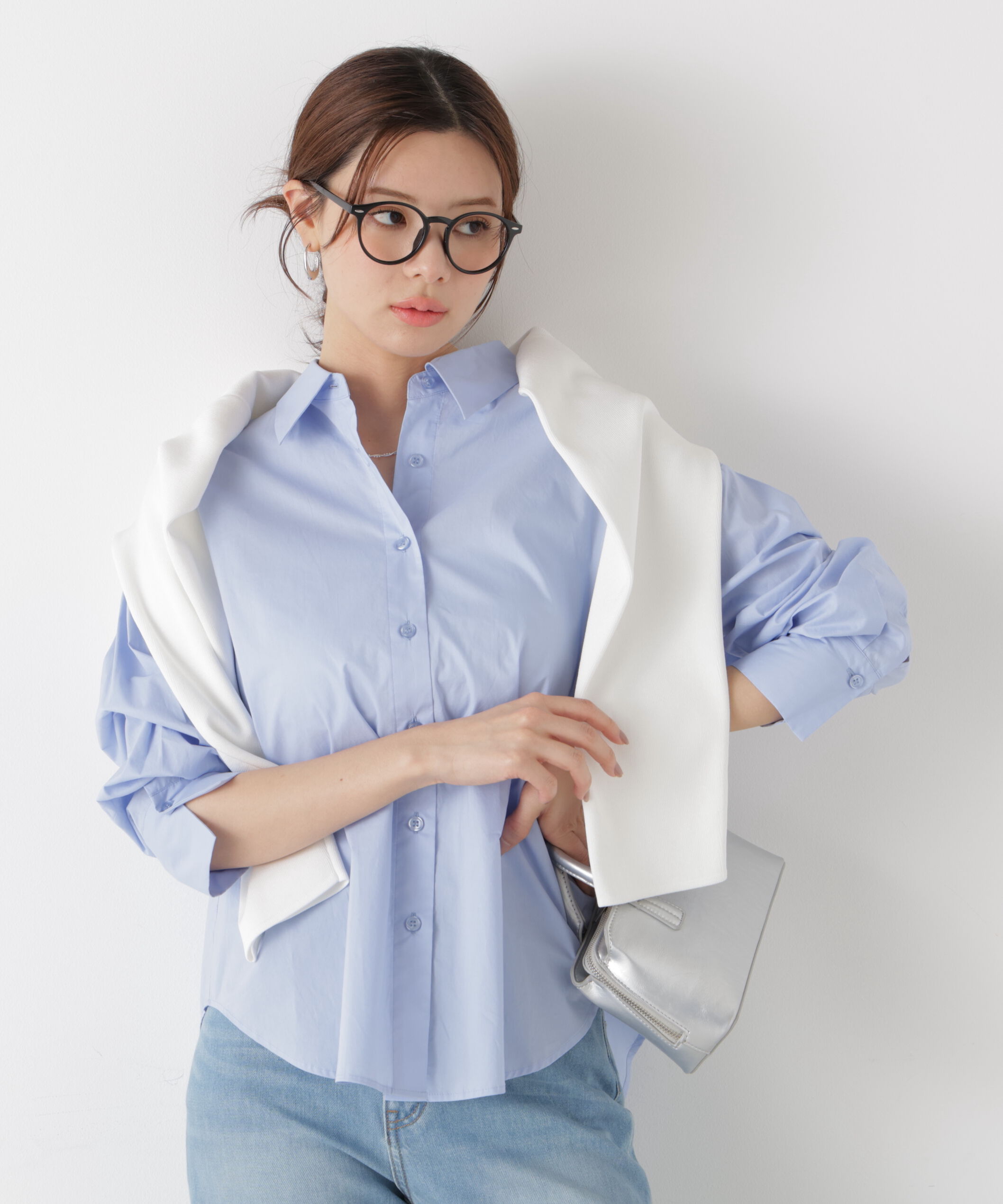 PROPORTION BODY DRESSING「〈a/mie〉オーバーシャツ　26SS」|シャツ・ブラウス|