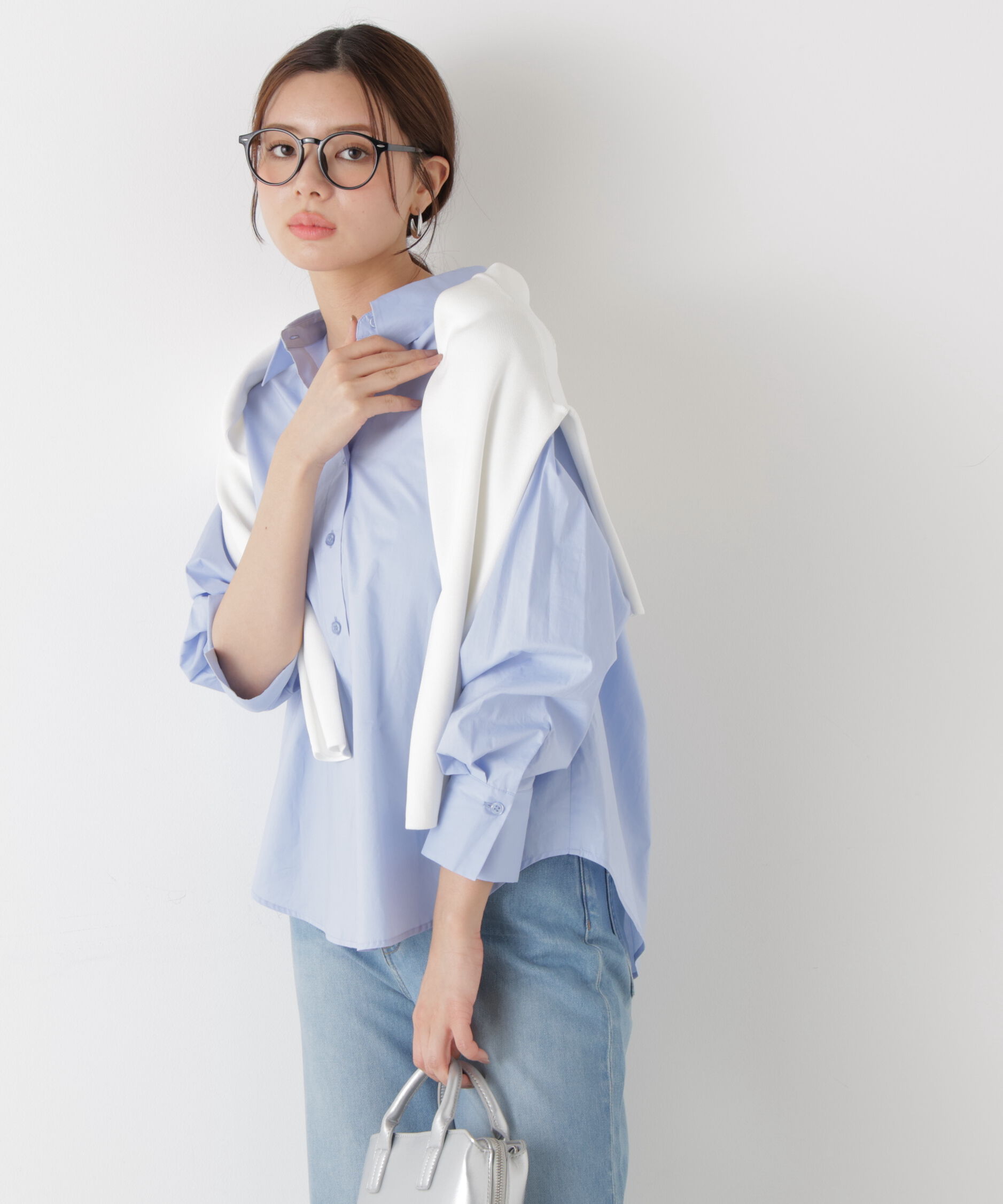 PROPORTION BODY DRESSING「〈a/mie〉オーバーシャツ　26SS」|シャツ・ブラウス|