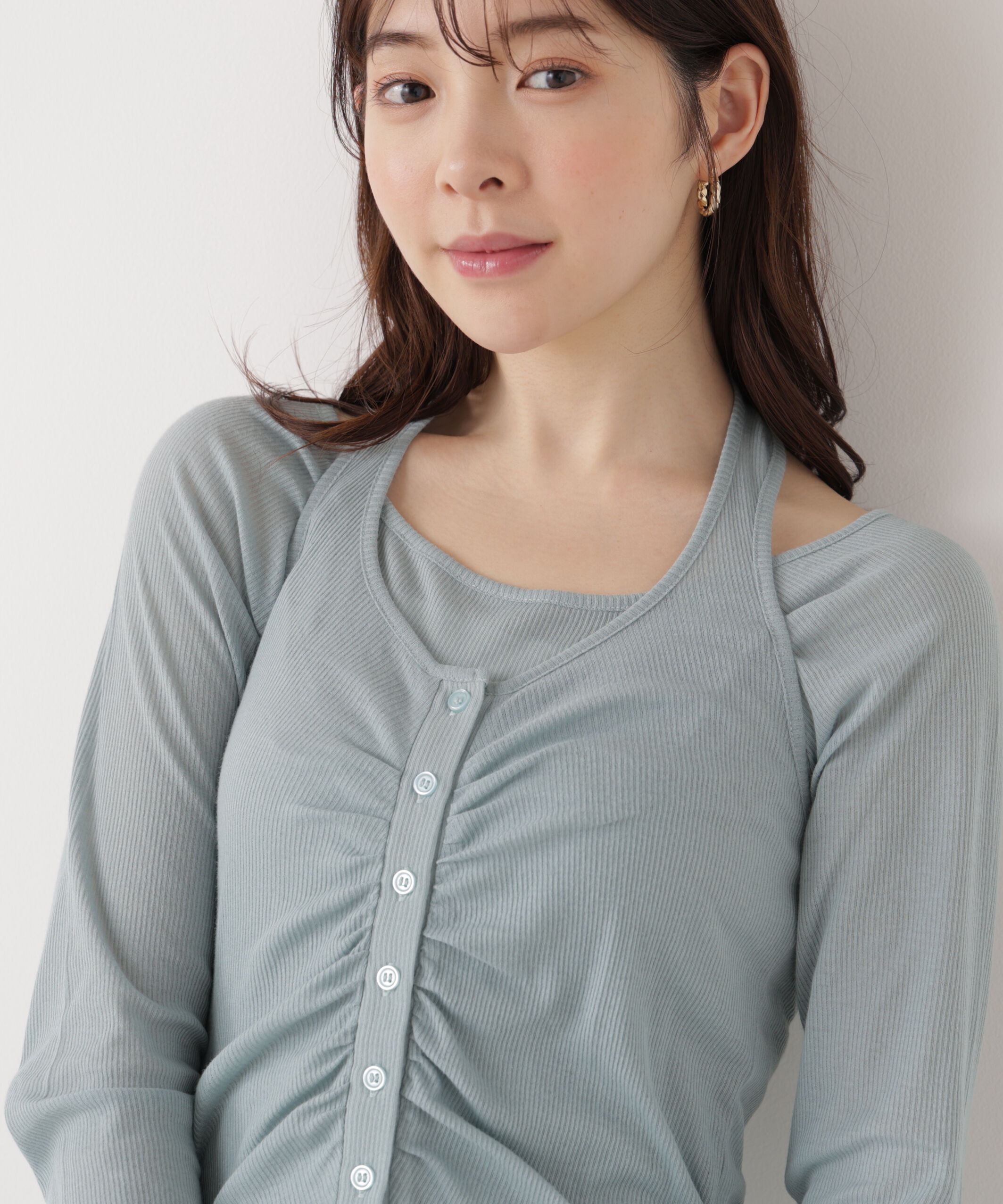 PROPORTION BODY DRESSING「〈a/mie〉ホルターネックカット SETUP　26SS」|Tシャツ・カットソー|